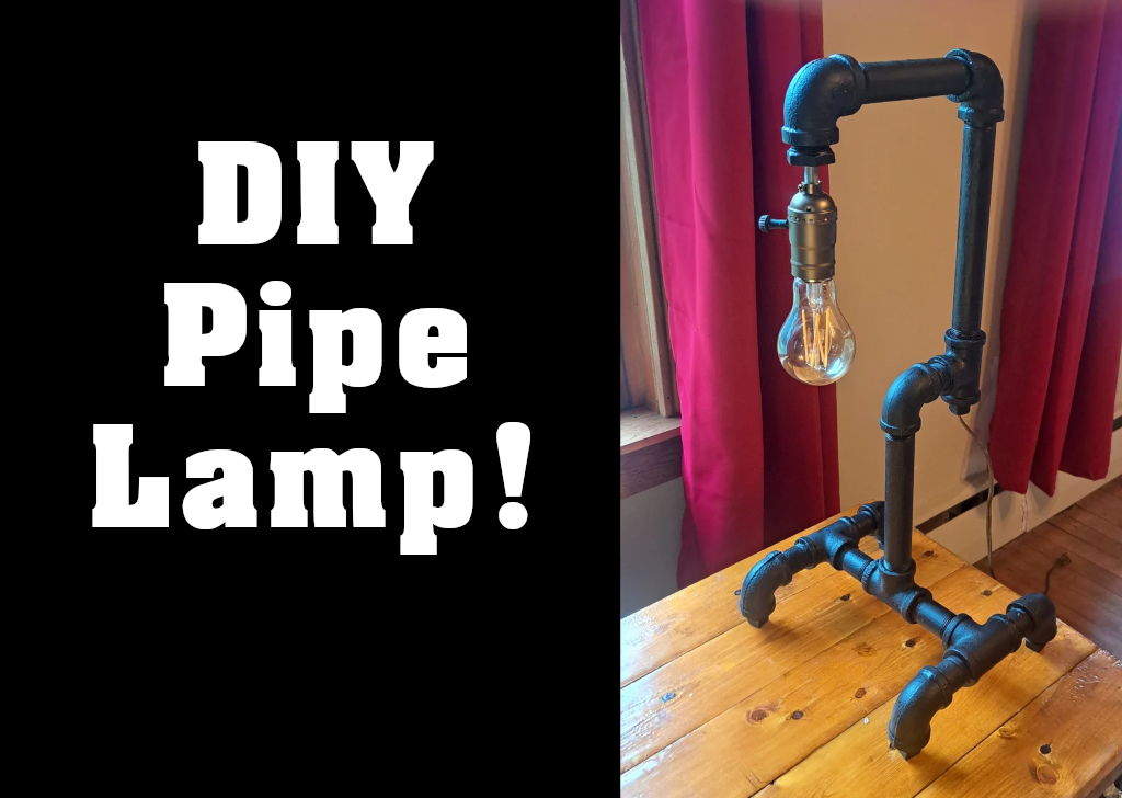 DIY Industrial Steam Punk Pipe Table Lamp