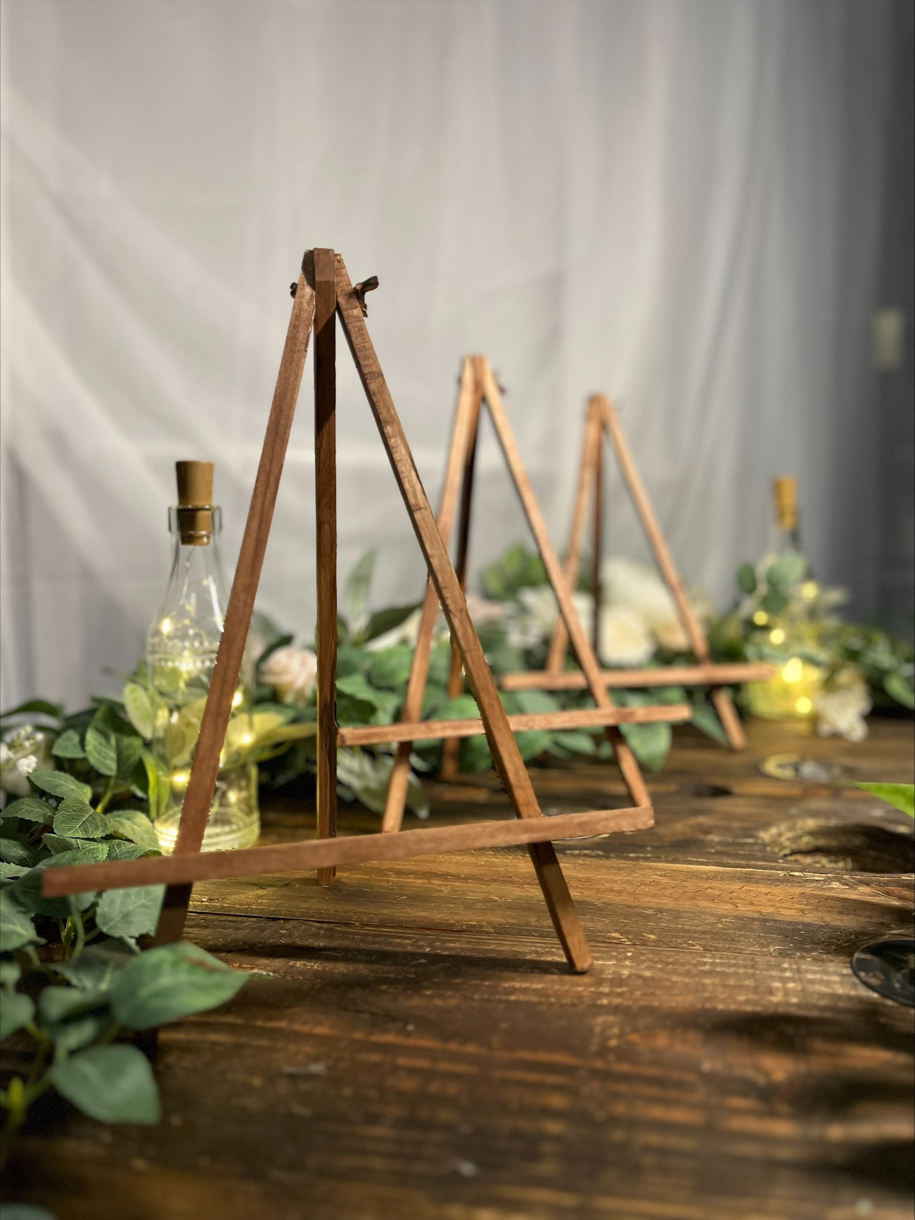Table Top Wooden Easel - $2