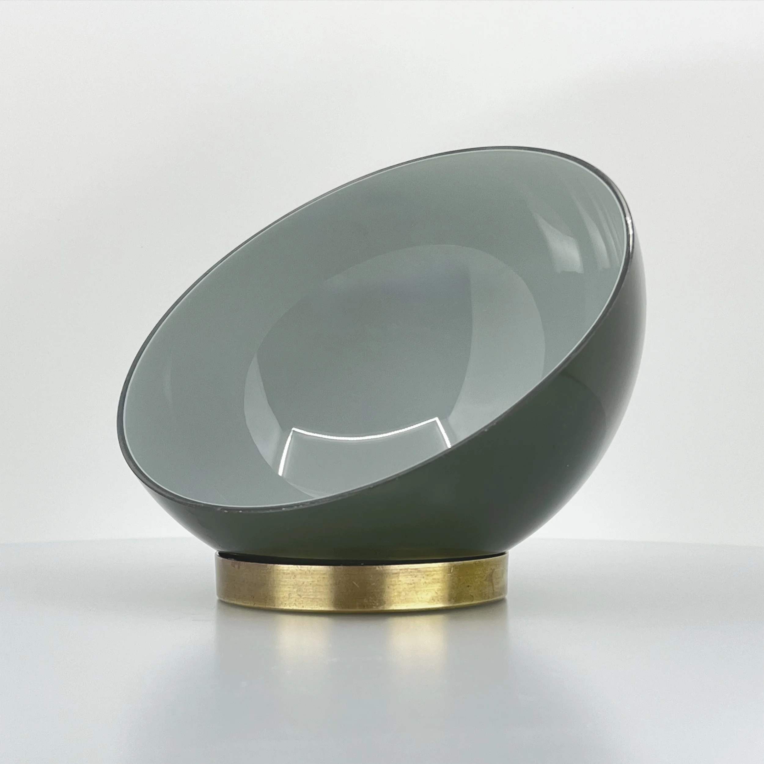 Black over Opal White layered glass colorway sample by Neptune Glassworks.