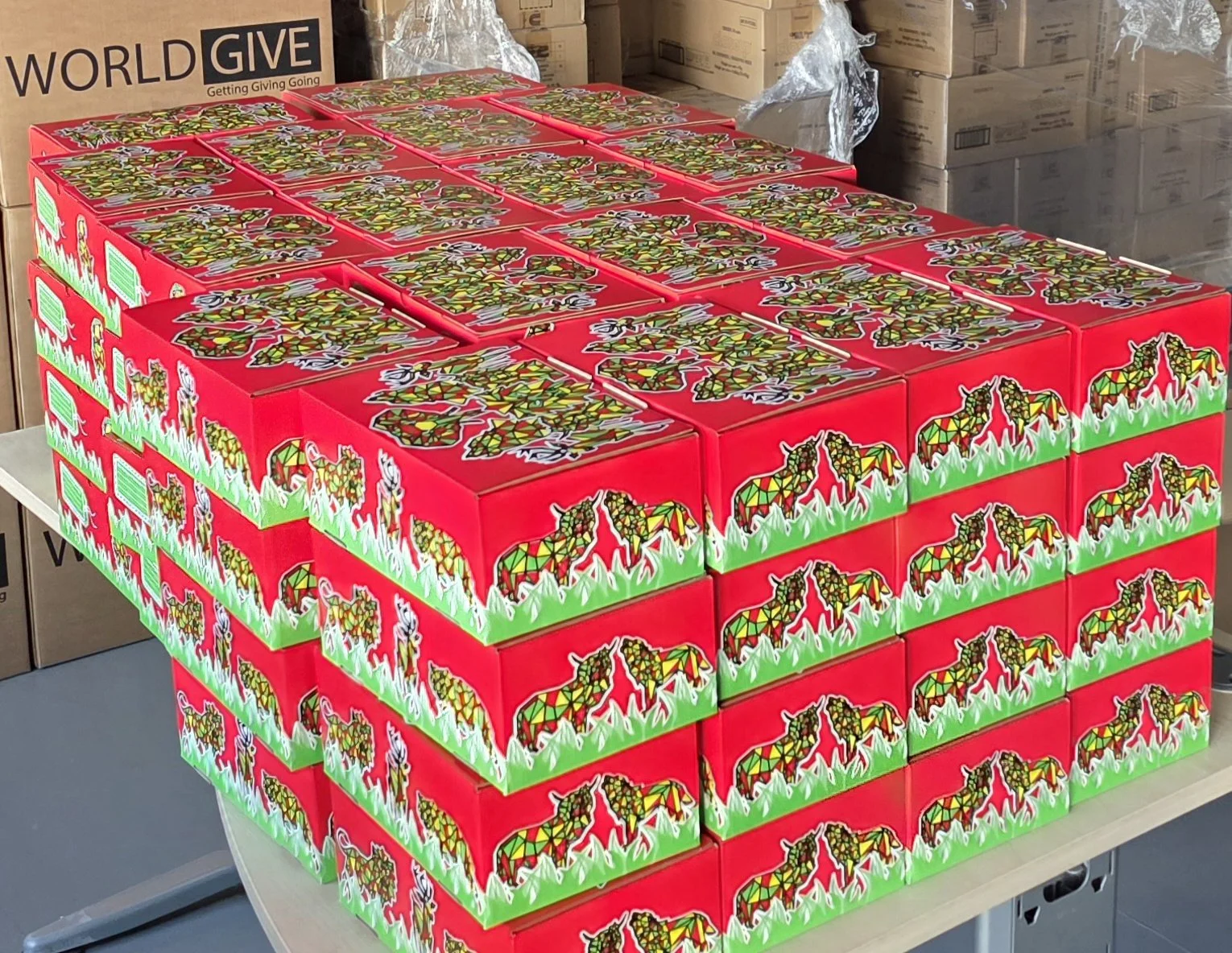 Small Pallet of 96 Gift Boxes