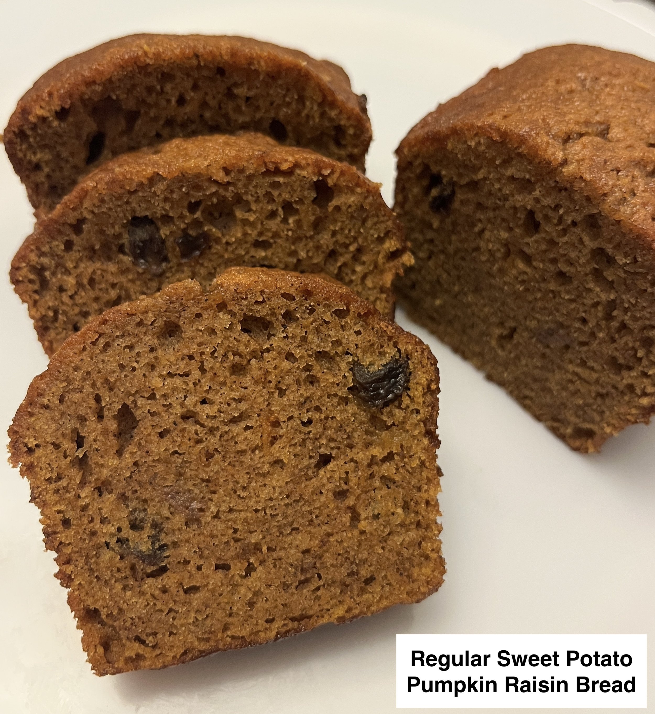 Sweet Potato Pumpkin {Raisin} Bread (Dietary Options Available)