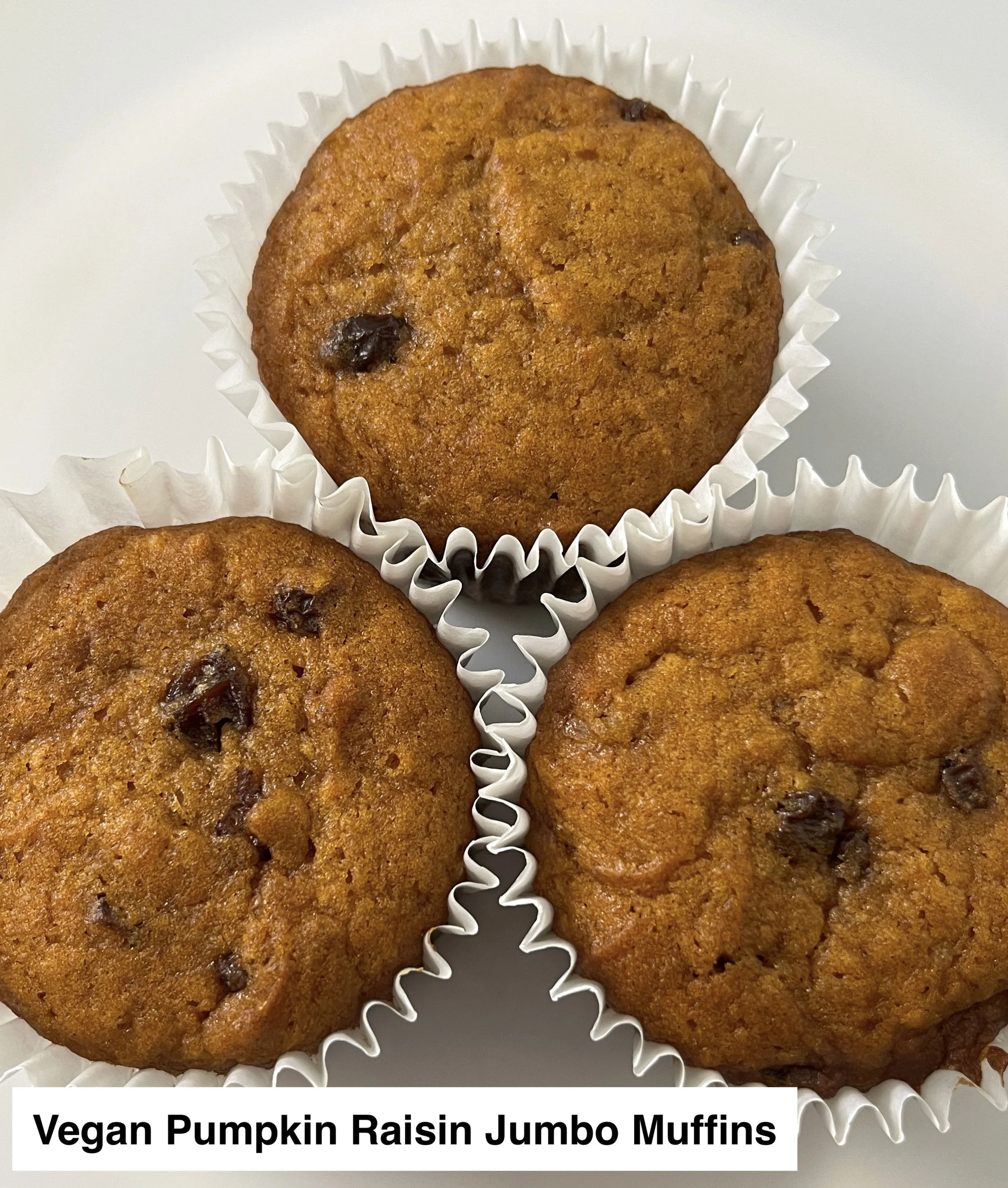 Pumpkin {Raisin} Jumbo Muffins (Dietary Options Available)