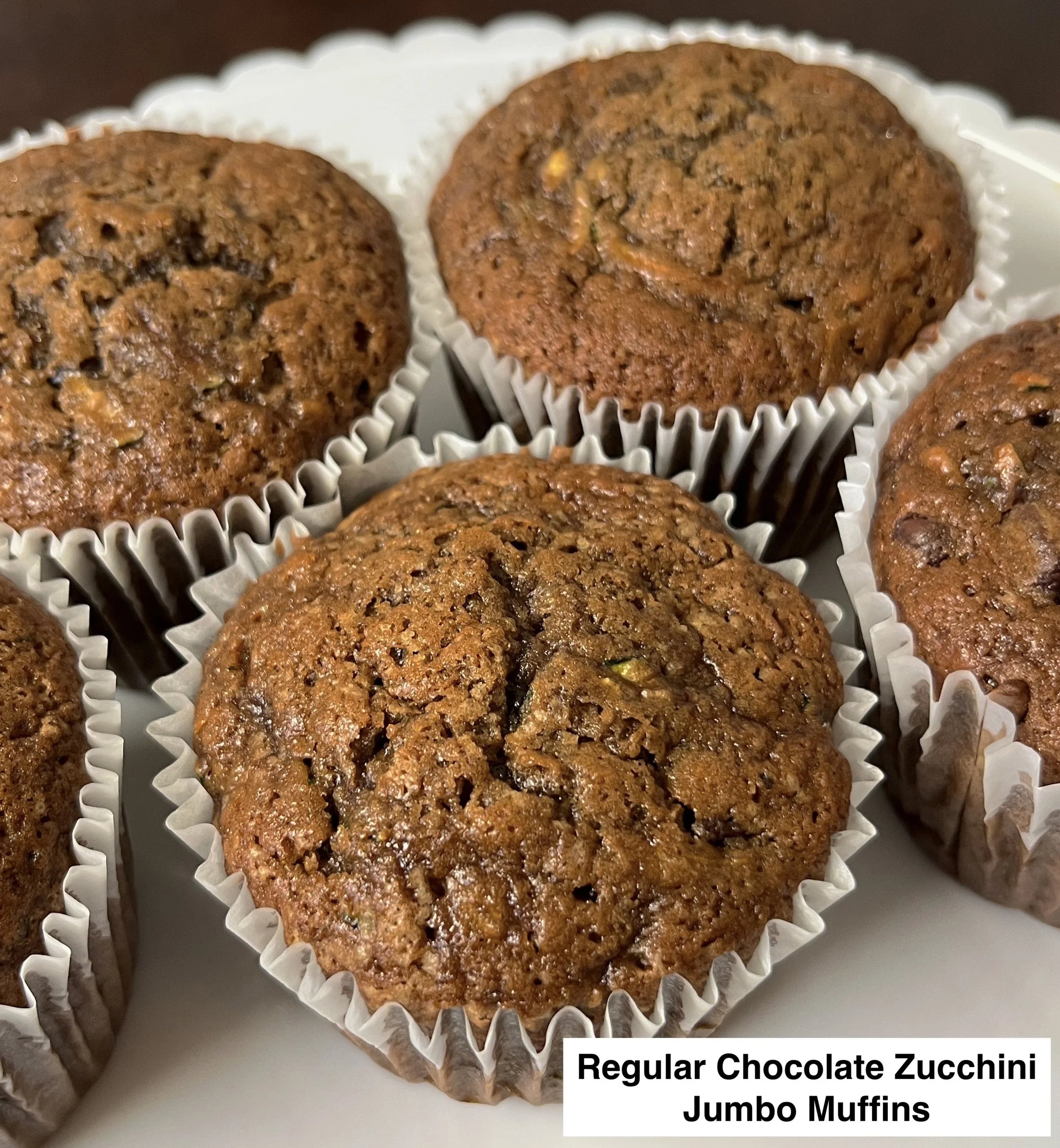 Chocolate Zucchini Jumbo Muffins