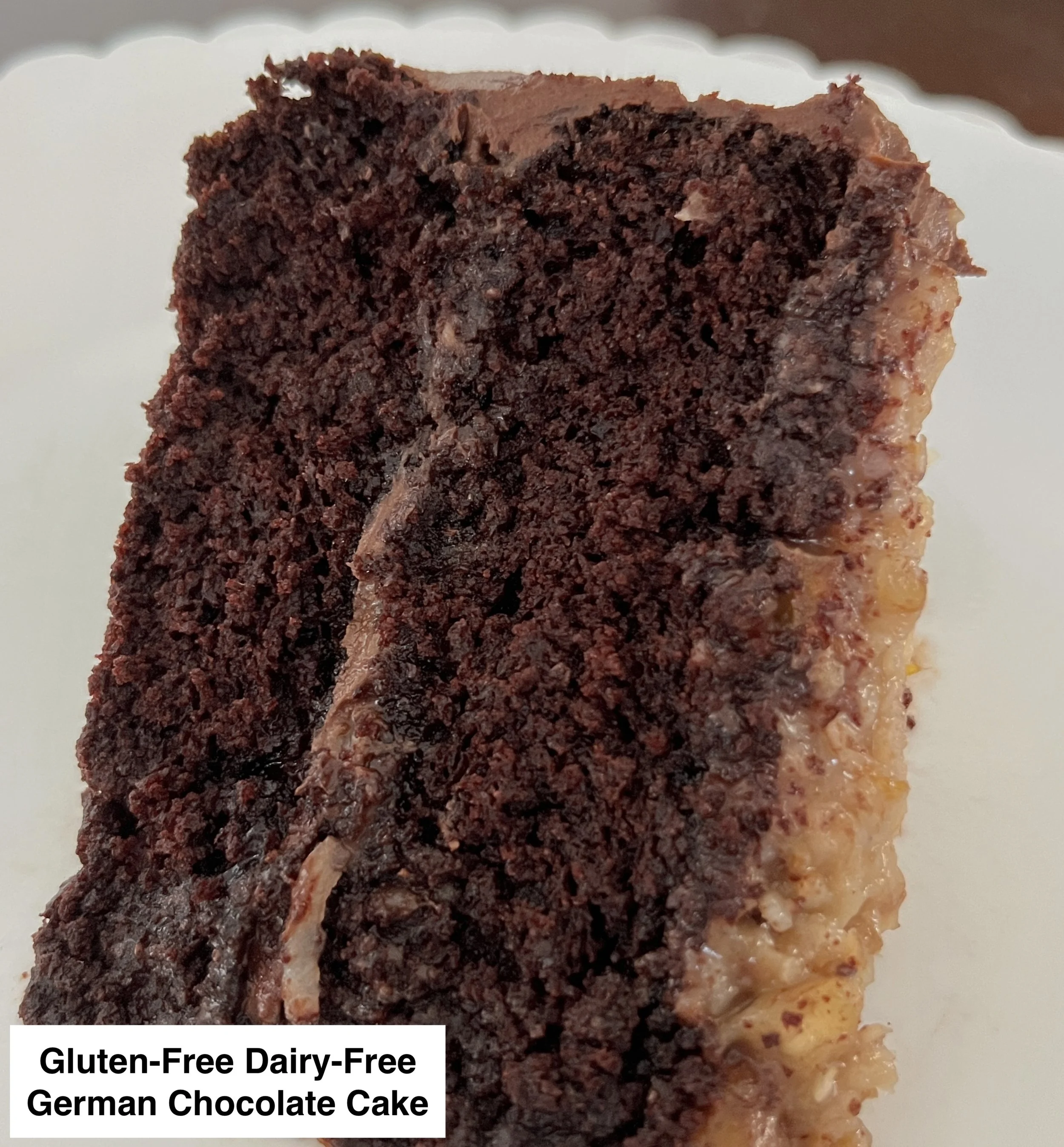 German Chocolate Cake (Dietary Options Available)