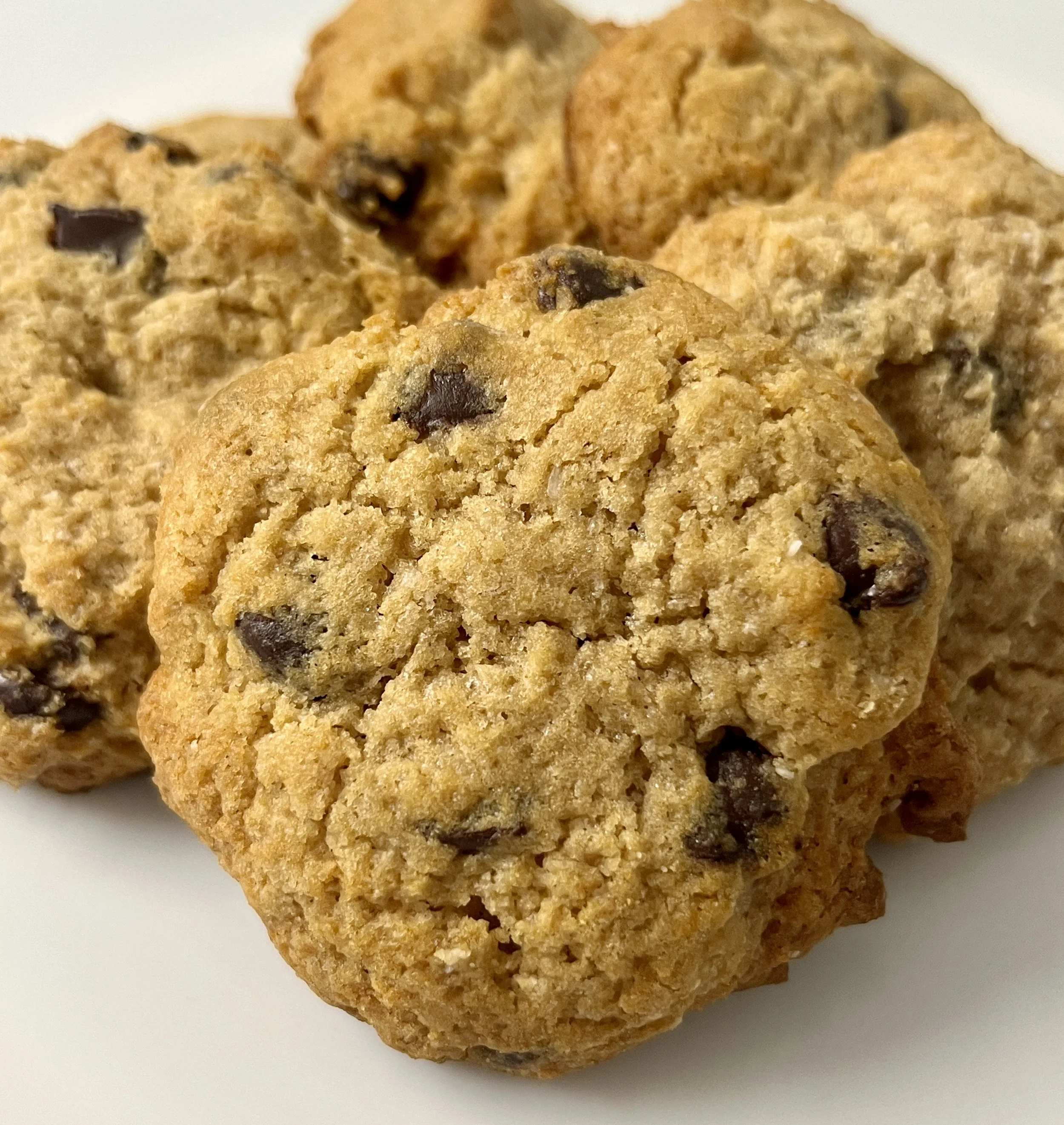 No Sugar Added Gluten-Free Chocolate Chip Cookies