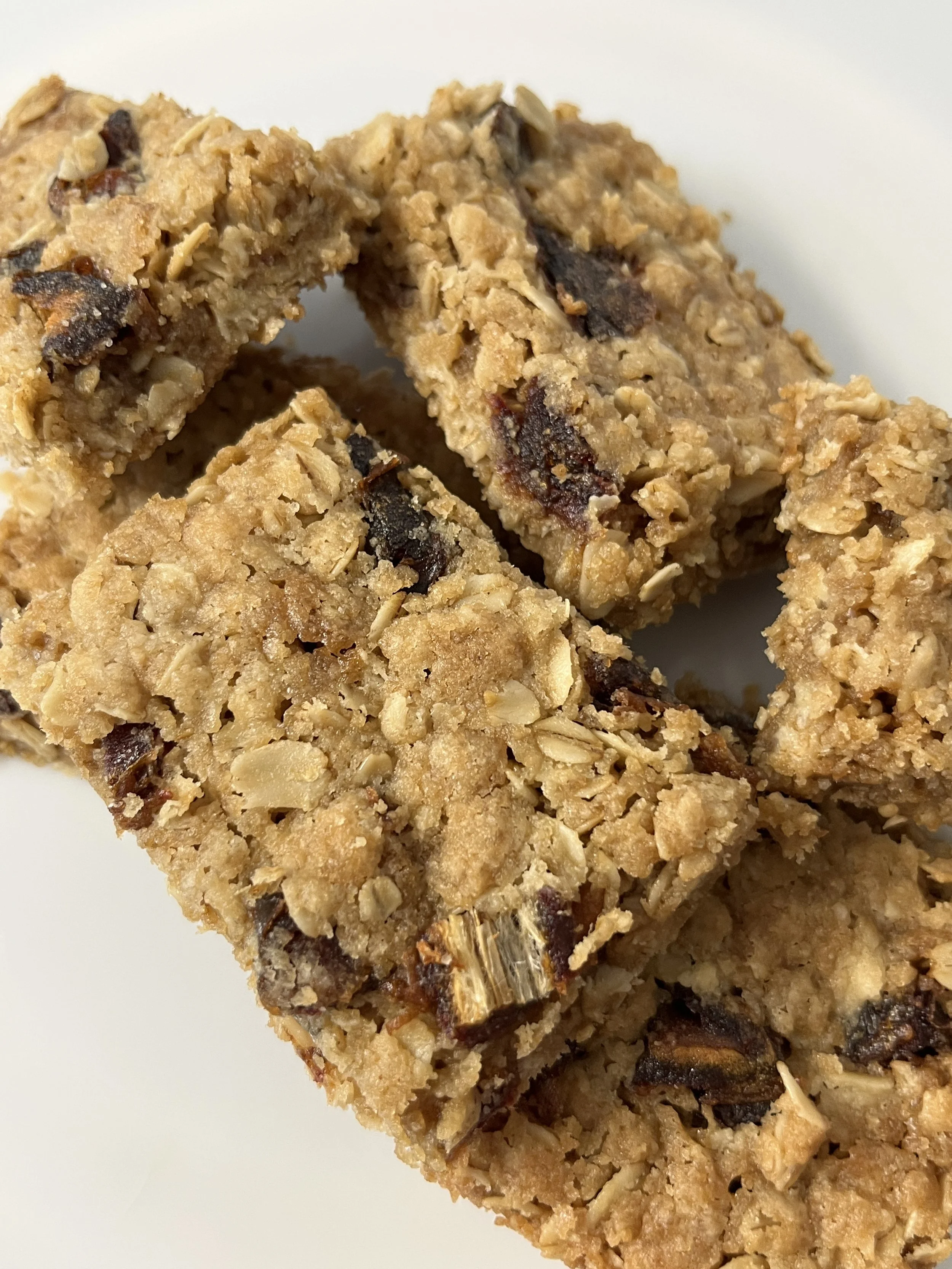 Gluten-Free Vegan Oatmeal Date Bars