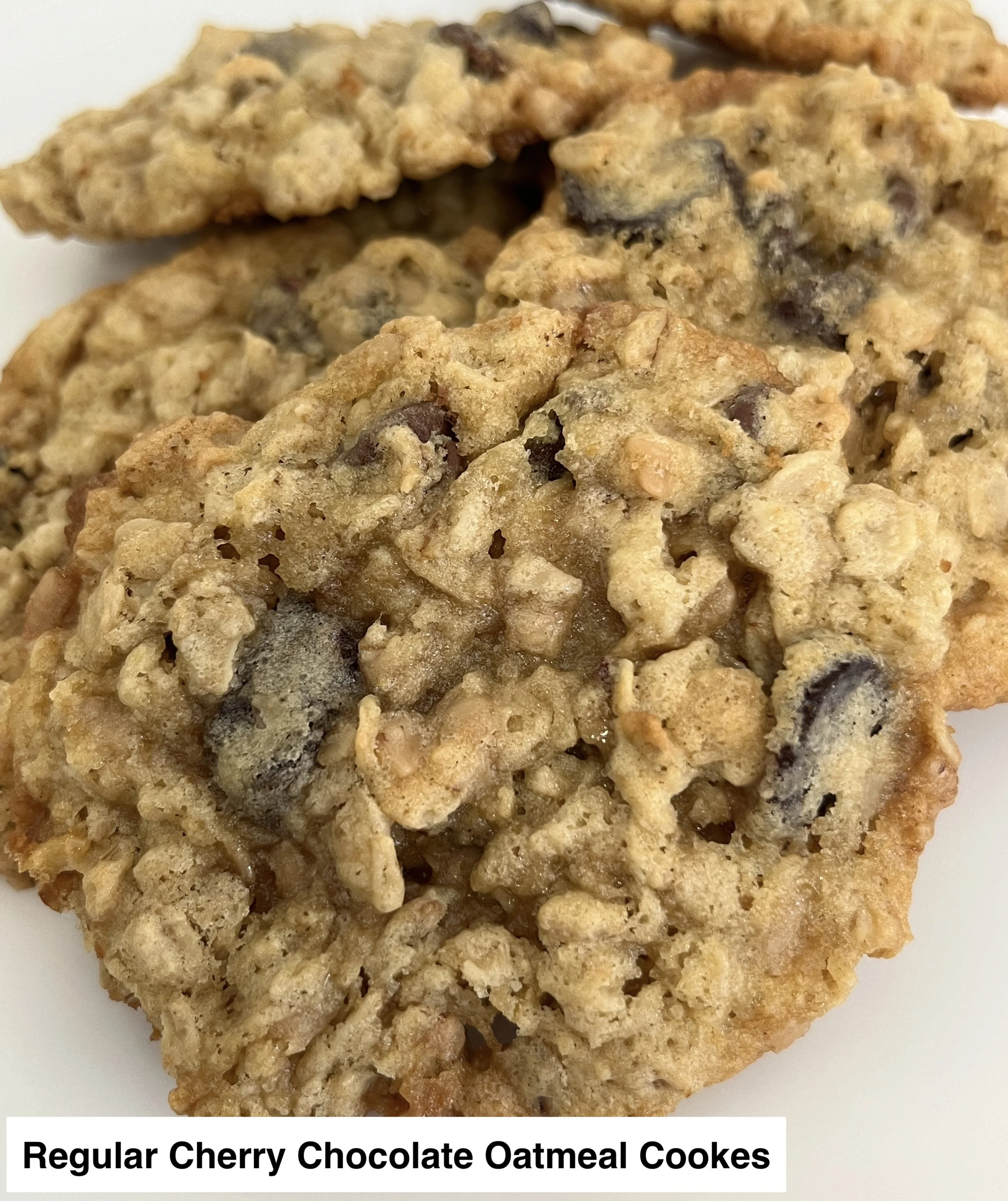 Cherry Chocolate Oatmeal Cookies (Dietary Options Available)