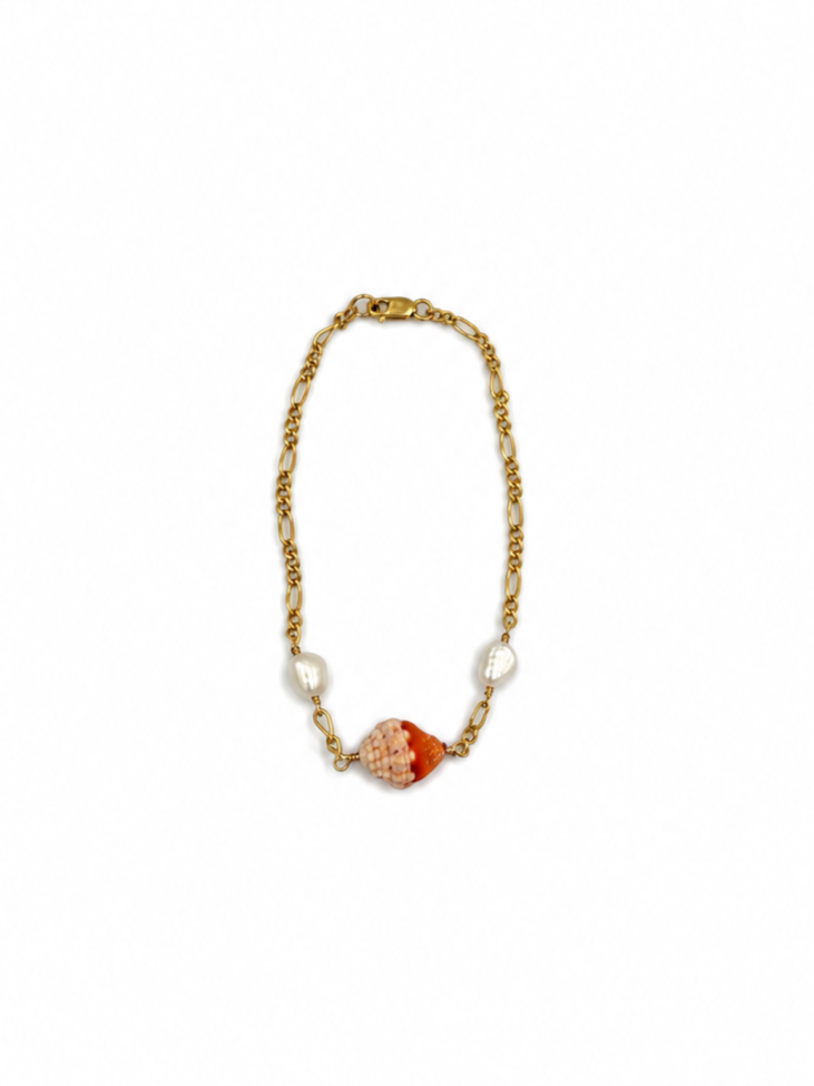 Cove Bracelet — Patriarch Miter + White Keshi