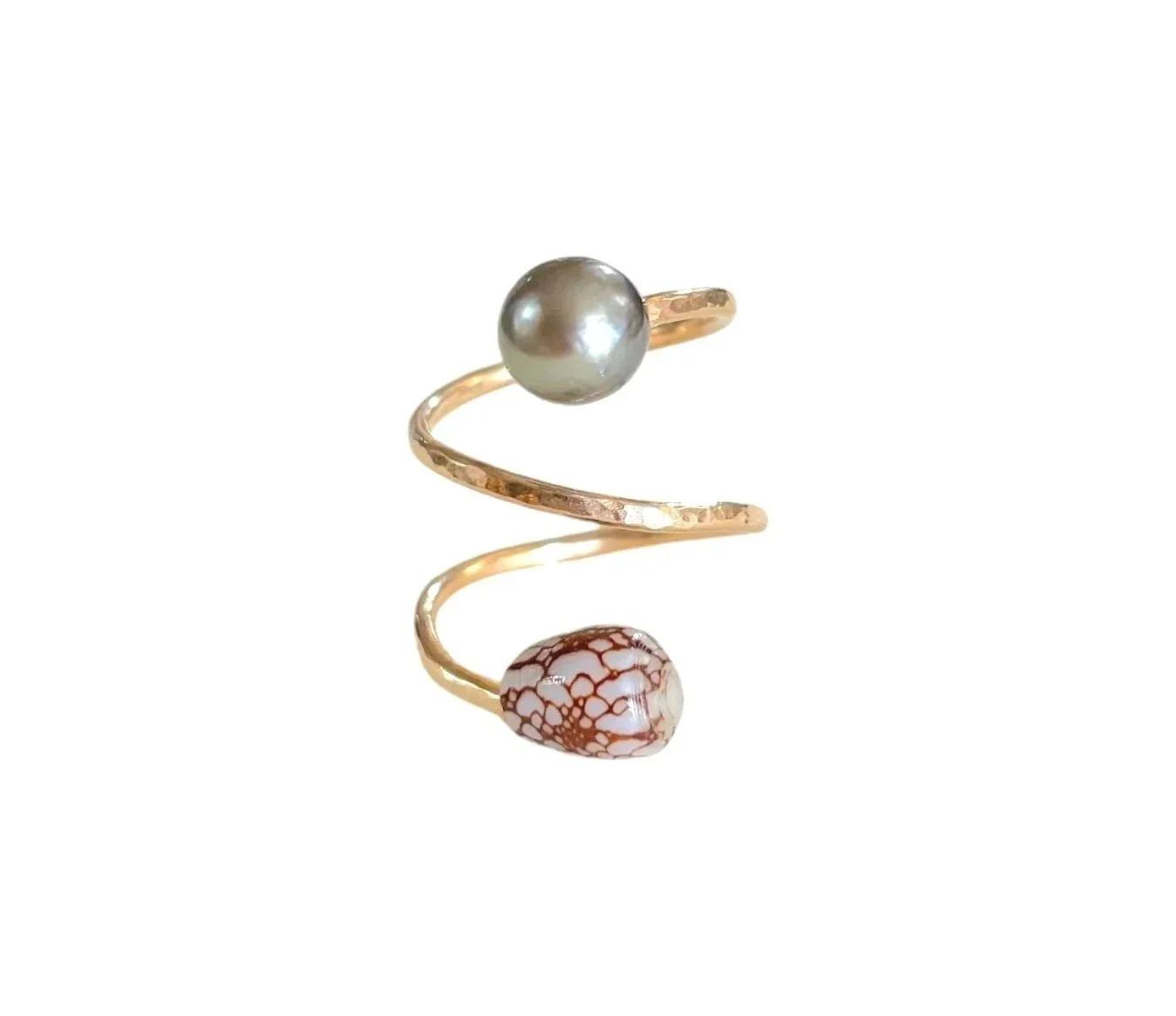 Ascend Ring (Penniform & Tahitian Pearl)