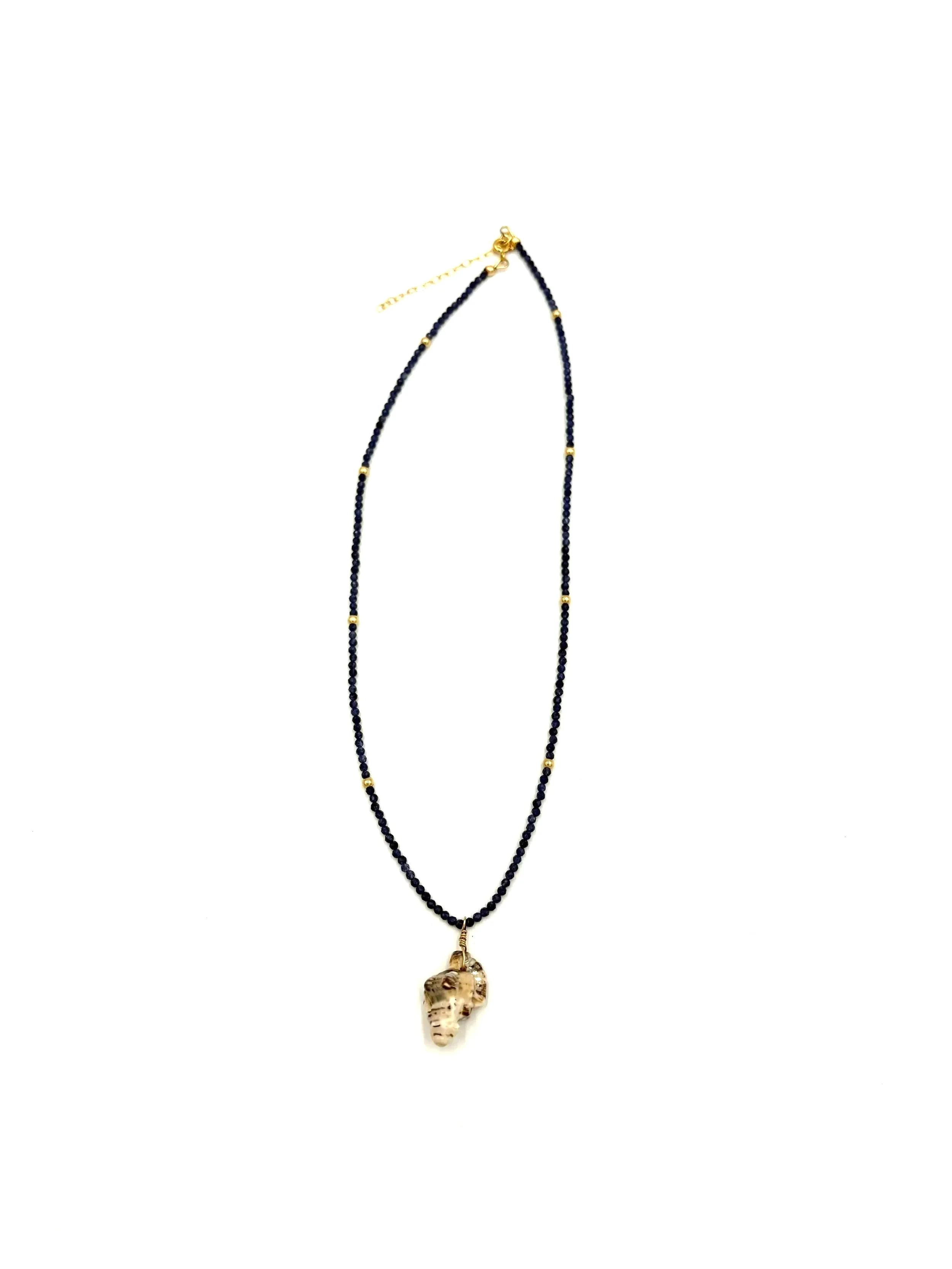 Triton & Navy Agate Necklace
