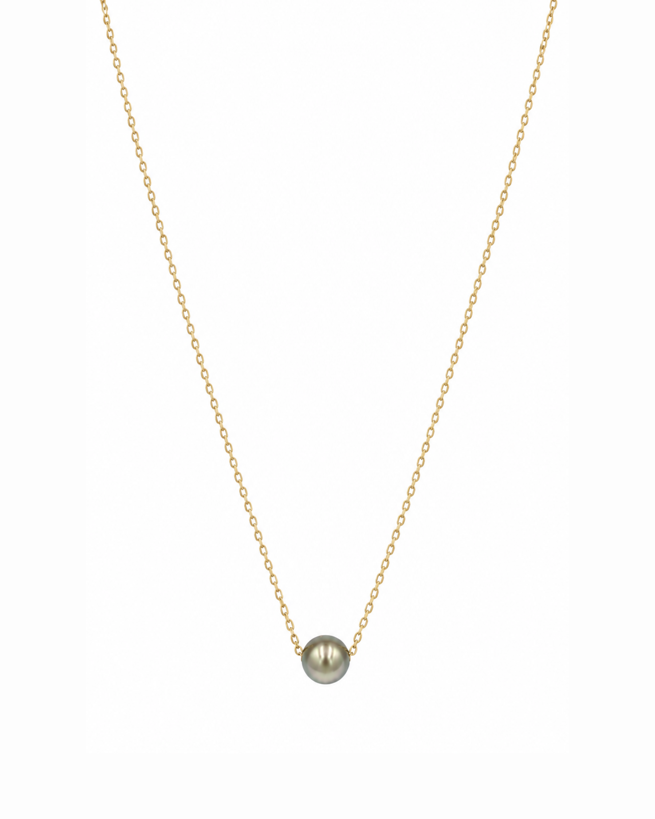 Dainty Single Tahitian Sliding Necklace