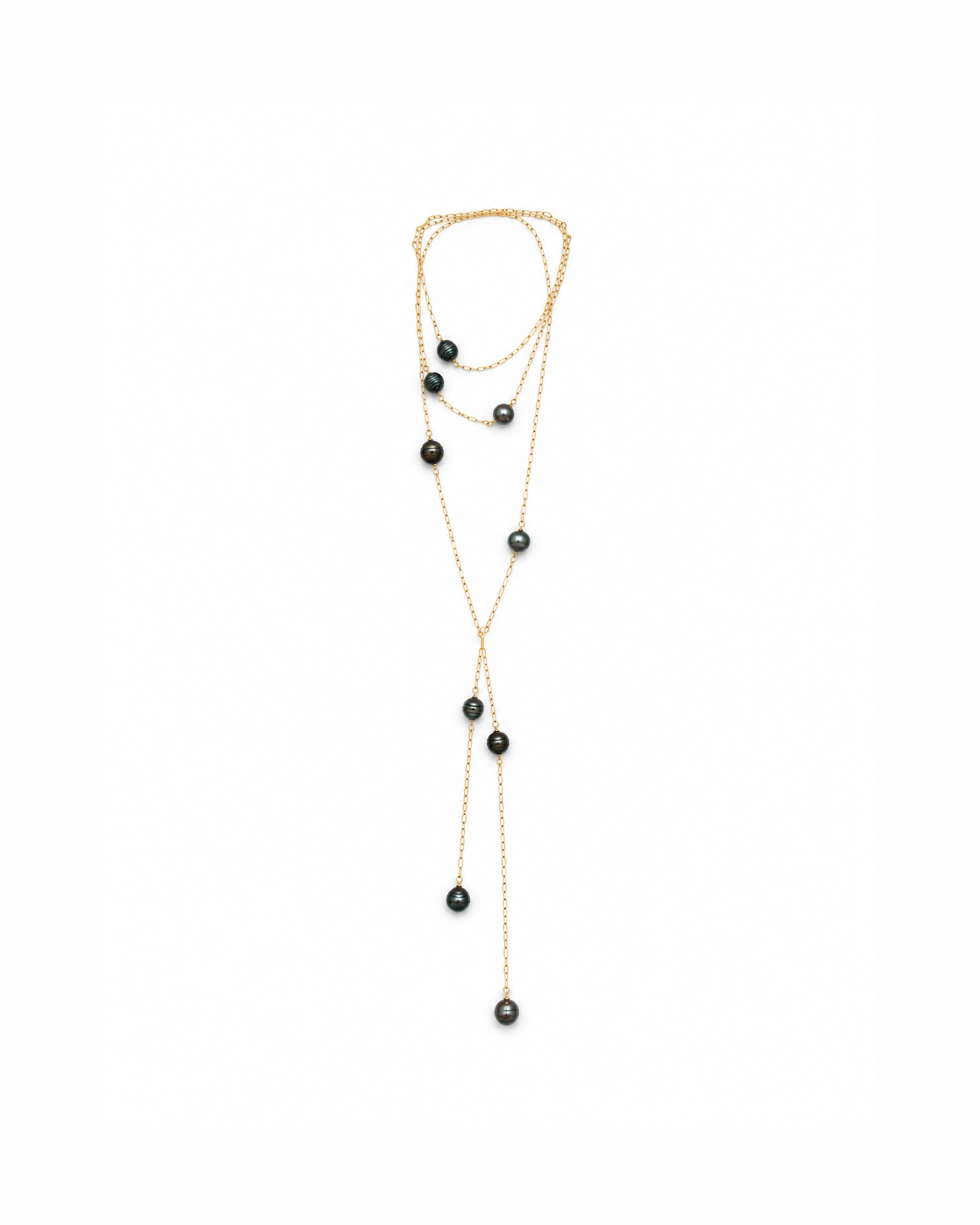 8 Tahitian Pearl Wrap Necklace