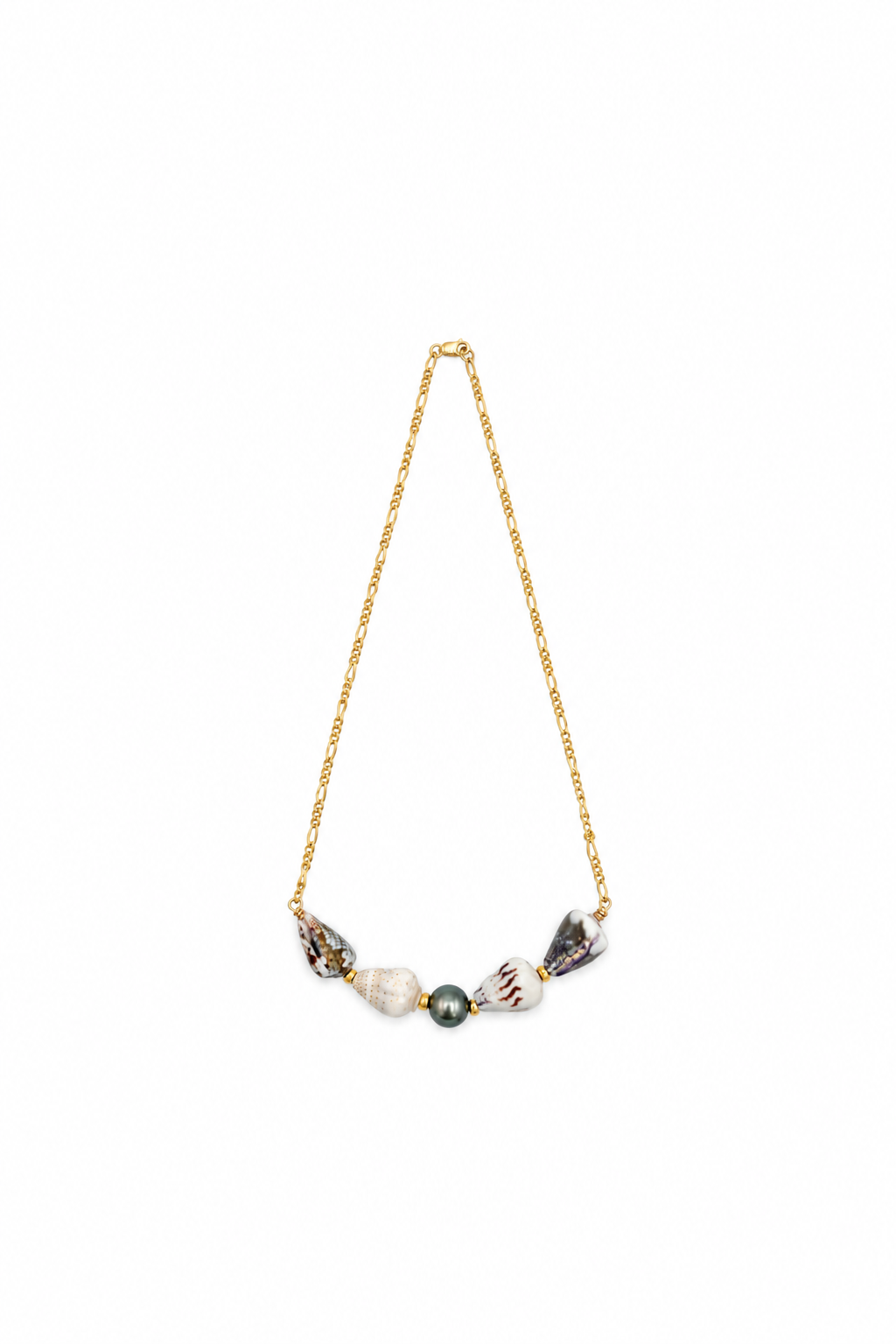 Leilani Necklace — Tahitian Pearl + Mixed Cones
