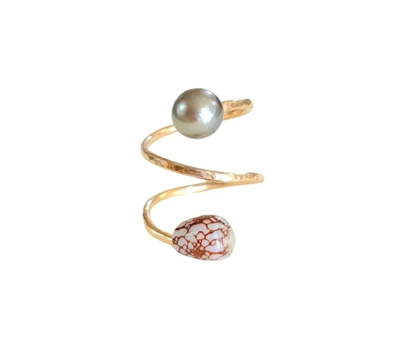 Ascend Ring (Penniform & Tahitian Pearl)