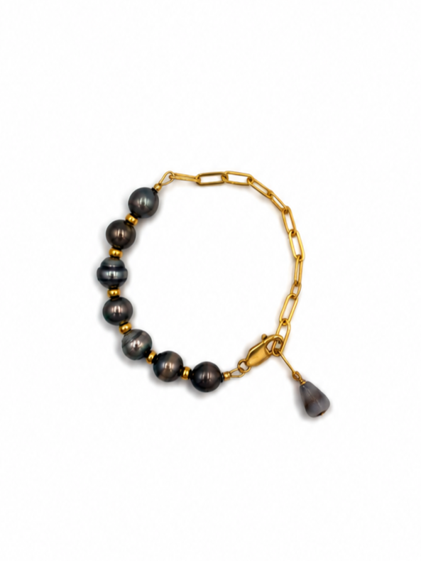 Hapa Bracelet — Tahitian Pearls & 14K Gold Filled