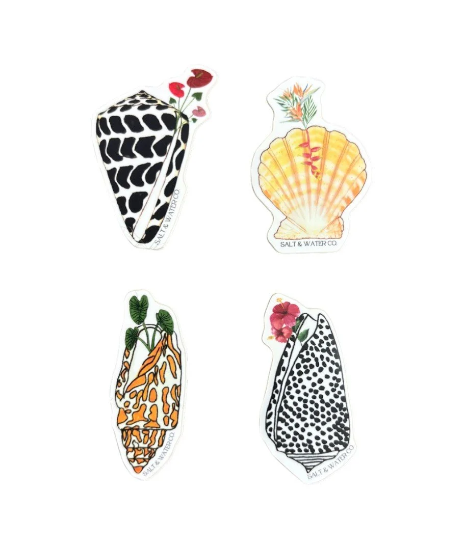 Blooming Shell Stickers