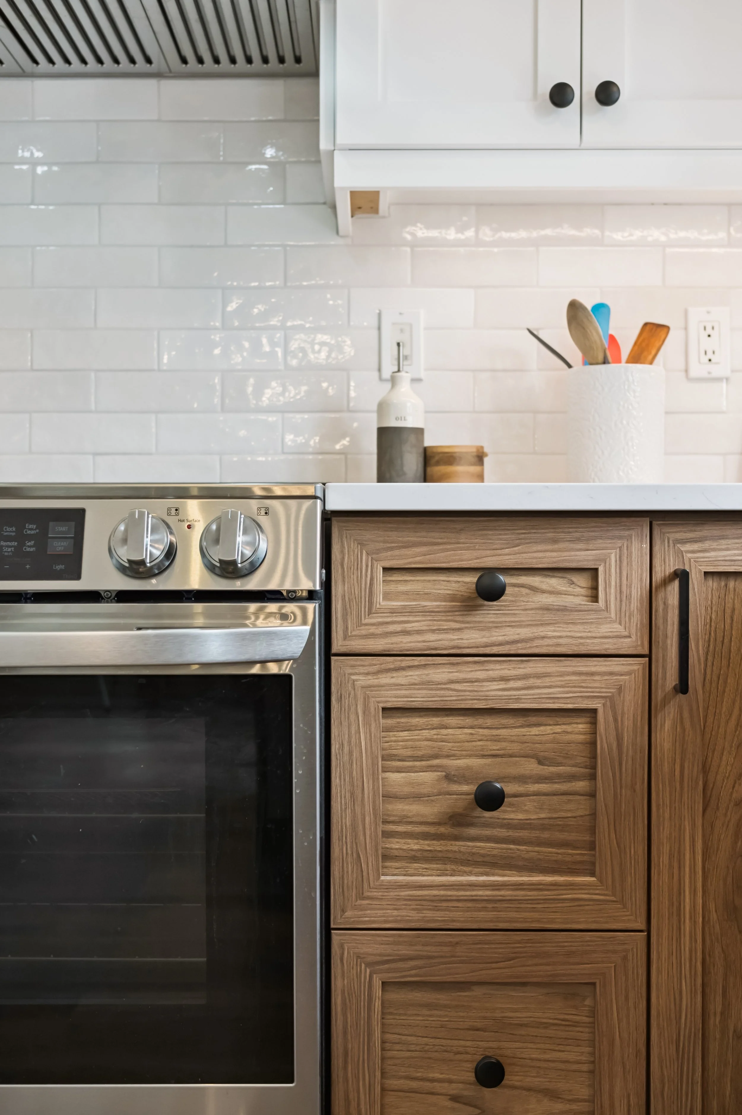 Elora kitchen renovation - stove and counter