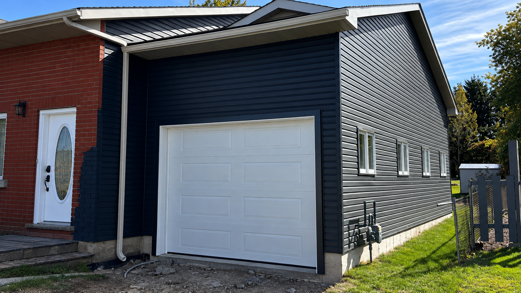 Project Gordon - exterior home addition renovation of a garage