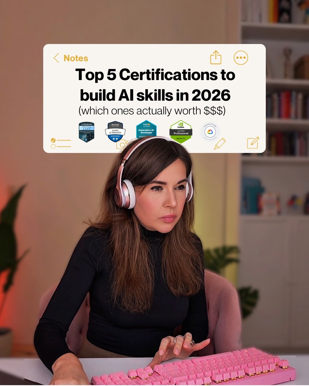 AI certification you must get in 2026 &darr;
❌ Stop collecting random badges that don&rsquo;t level up your career.

Get certified in skills companies are hiring for RIGHT NOW.

Not theory heavy exams. Real skills that cover: 

&rarr; Production RAG 