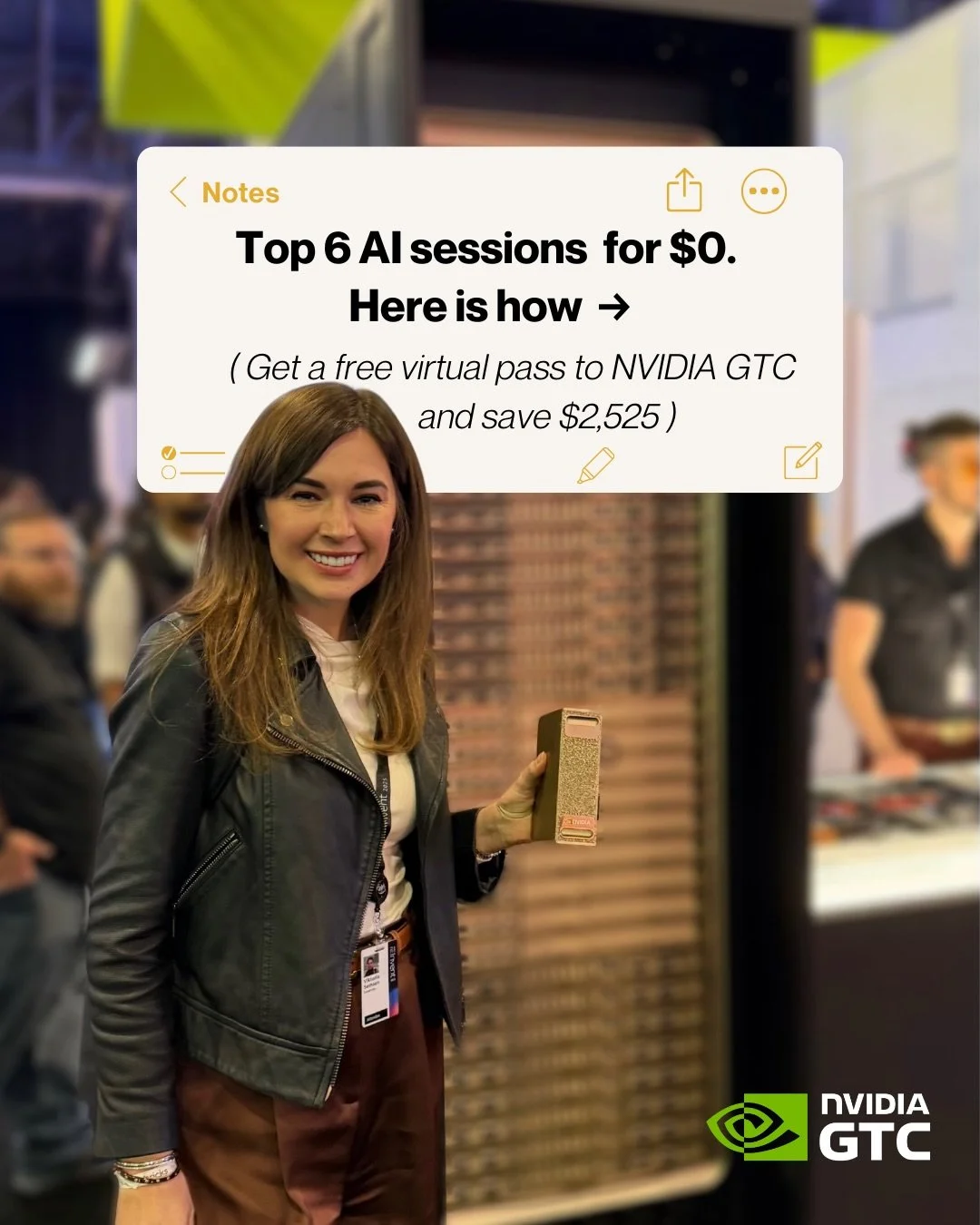 𝗡𝗩𝗜𝗗𝗜𝗔 𝗚𝗧𝗖 𝗰𝗼𝘀𝘁𝘀 $𝟮,𝟱𝟮𝟱 𝘁𝗼 𝗮𝘁𝘁𝗲𝗻𝗱 𝗶𝗻 𝗽𝗲𝗿𝘀𝗼𝗻. 𝗕𝘂𝘁 𝗺𝗼𝘀𝘁 𝗽𝗲𝗼𝗽𝗹𝗲 𝗱𝗼𝗻&rsquo;𝘁 𝗸𝗻𝗼𝘄 𝘆𝗼𝘂 𝗰𝗮𝗻 𝗮𝘁𝘁𝗲𝗻𝗱 𝘃𝗶𝗿𝘁𝘂𝗮𝗹𝗹𝘆 𝗳𝗼𝗿 $𝟬.

Get a free virtual pass to get access:
&rarr; 500+ session