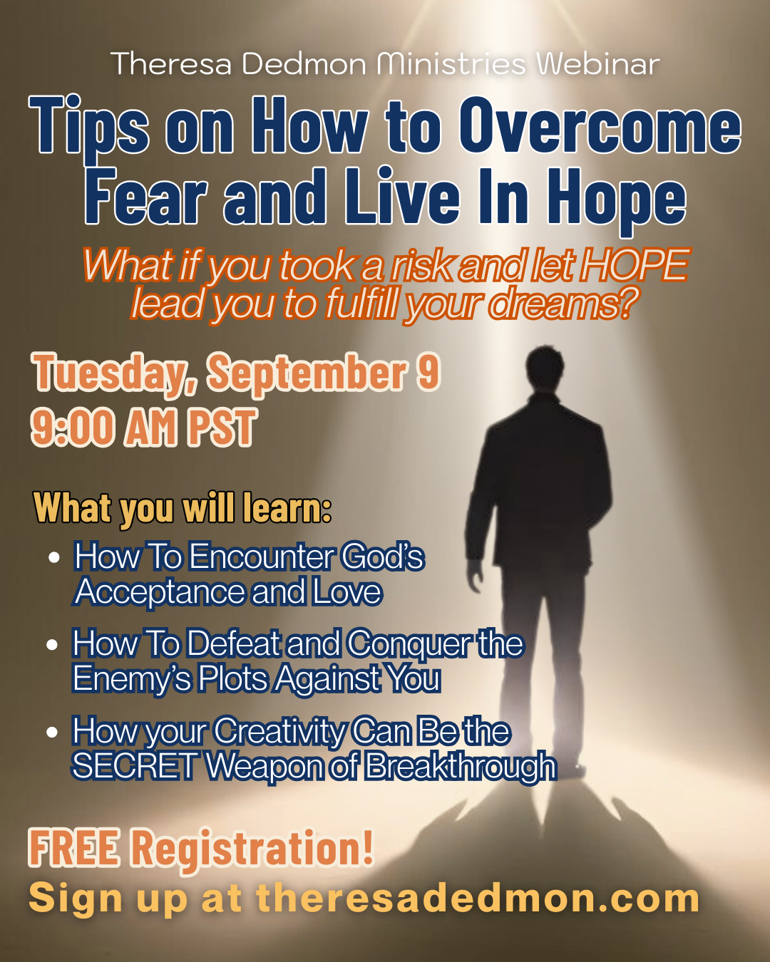 Free Webinar: Tips on How to Overcome Fear and Live In Hope