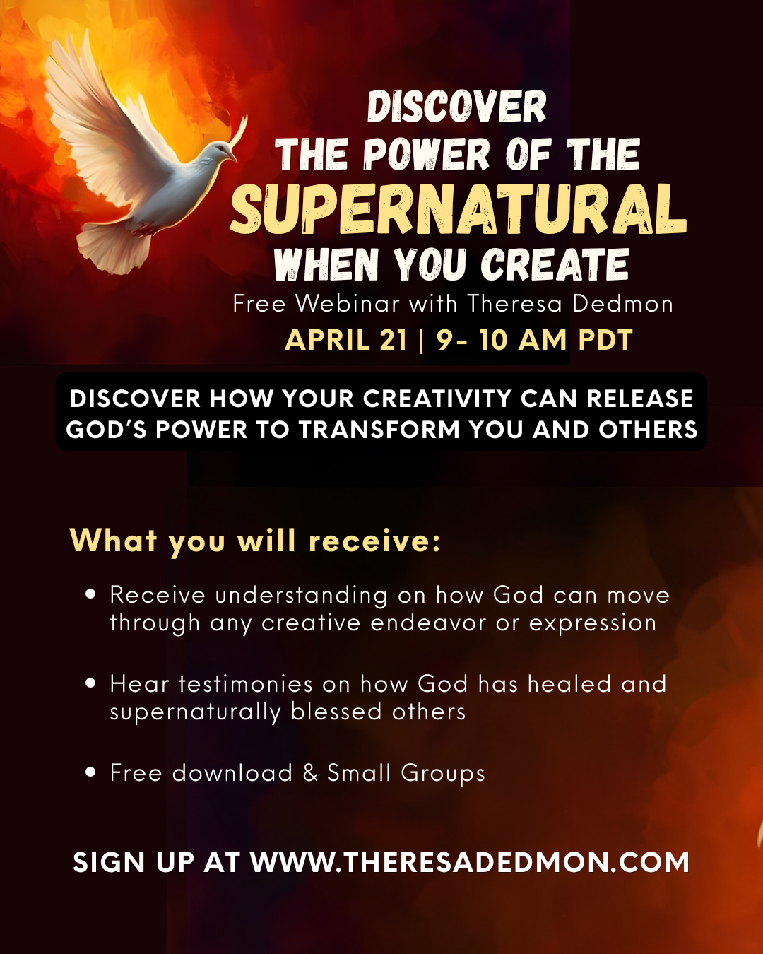 Free Webinar: Discover the Power of the Supernatural When You Create