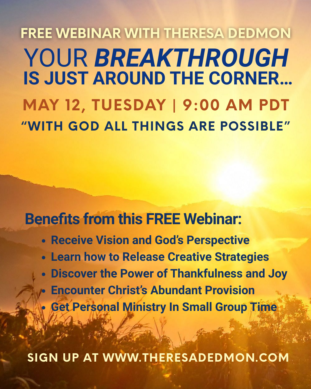 Free Webinar: Your Breakthrough Is Just Around the Corner…