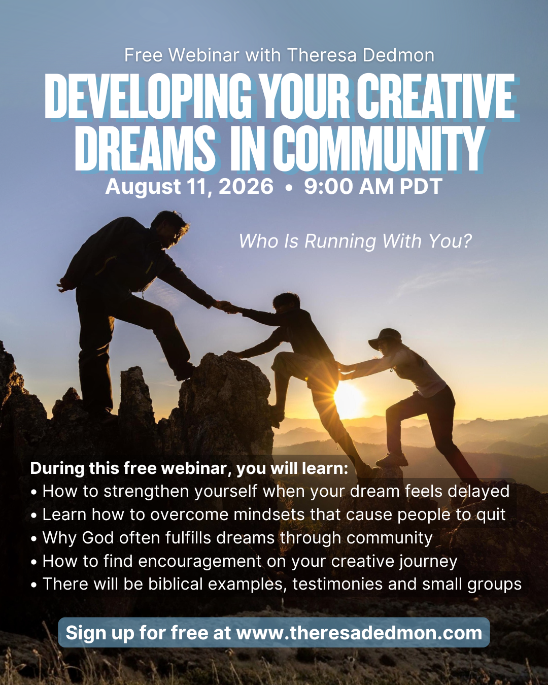 Free Webinar: Developing Your Creative Dreams In Community