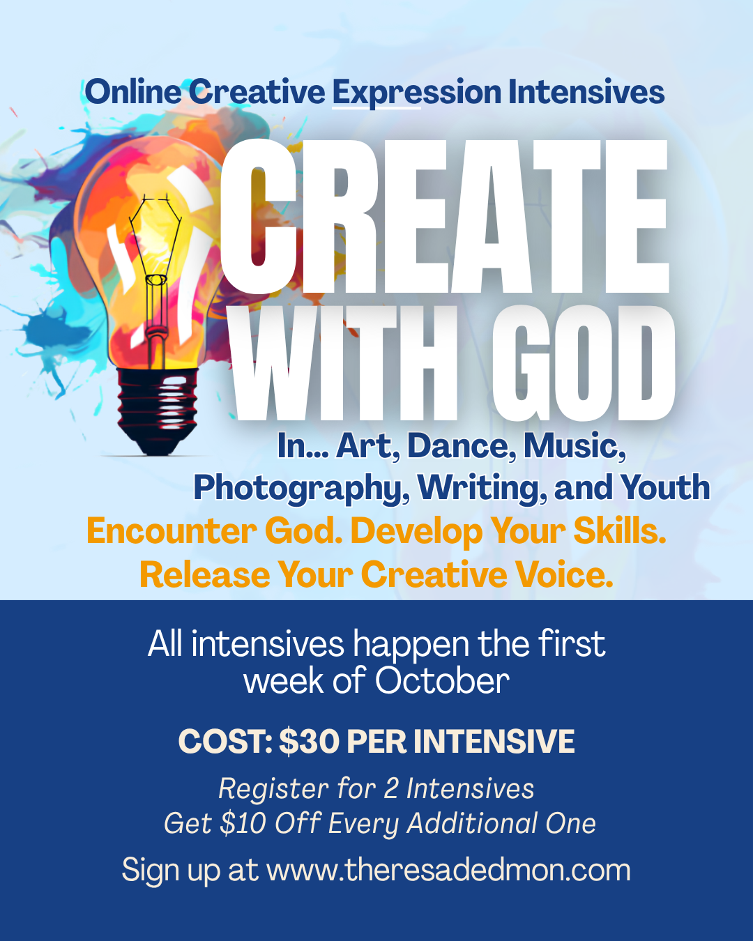 Create with God: Online Creative Expression Intensives