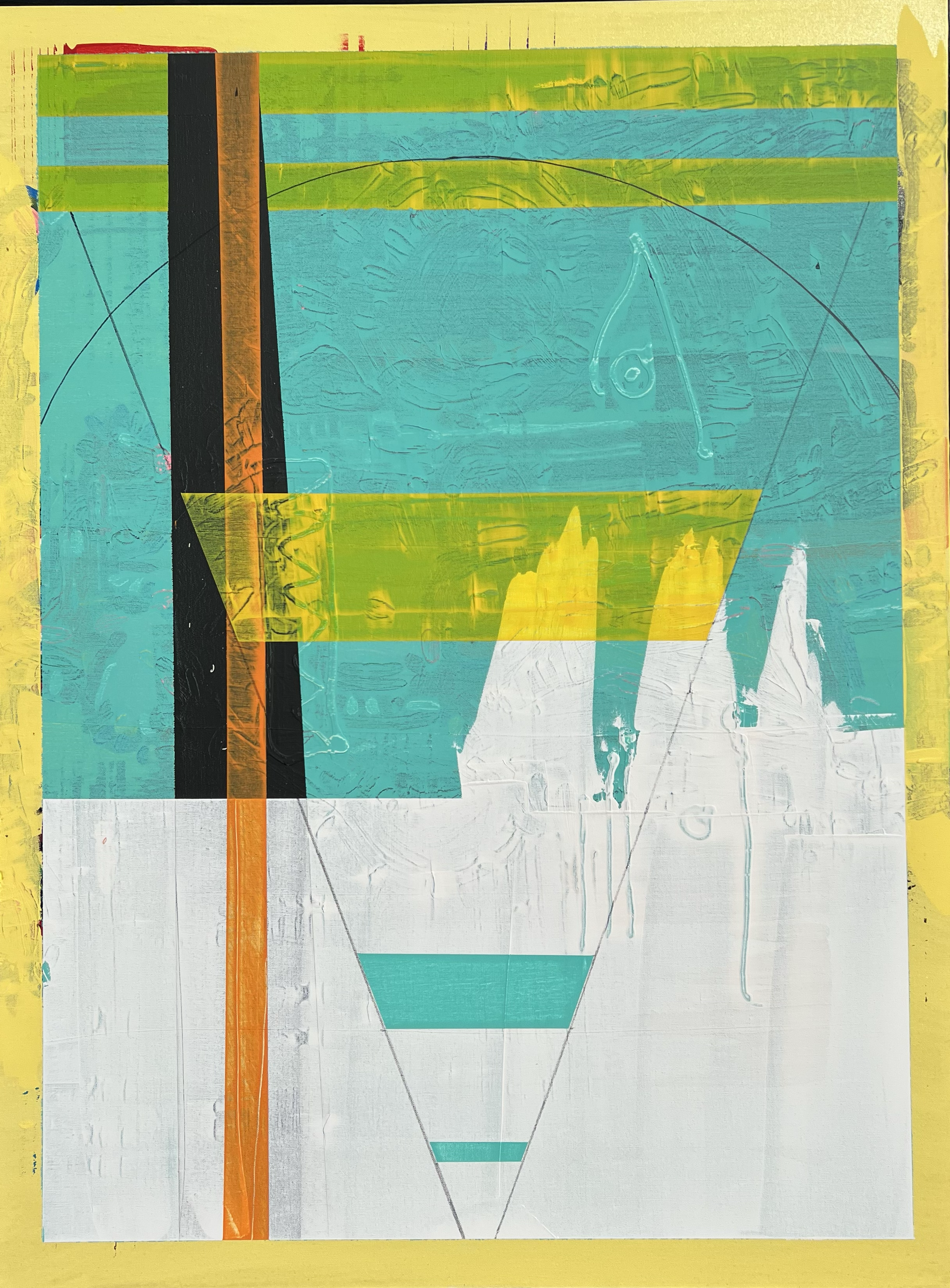 "Sonos Terrae" - 36" x 48" - Acrylic and ink on canvas