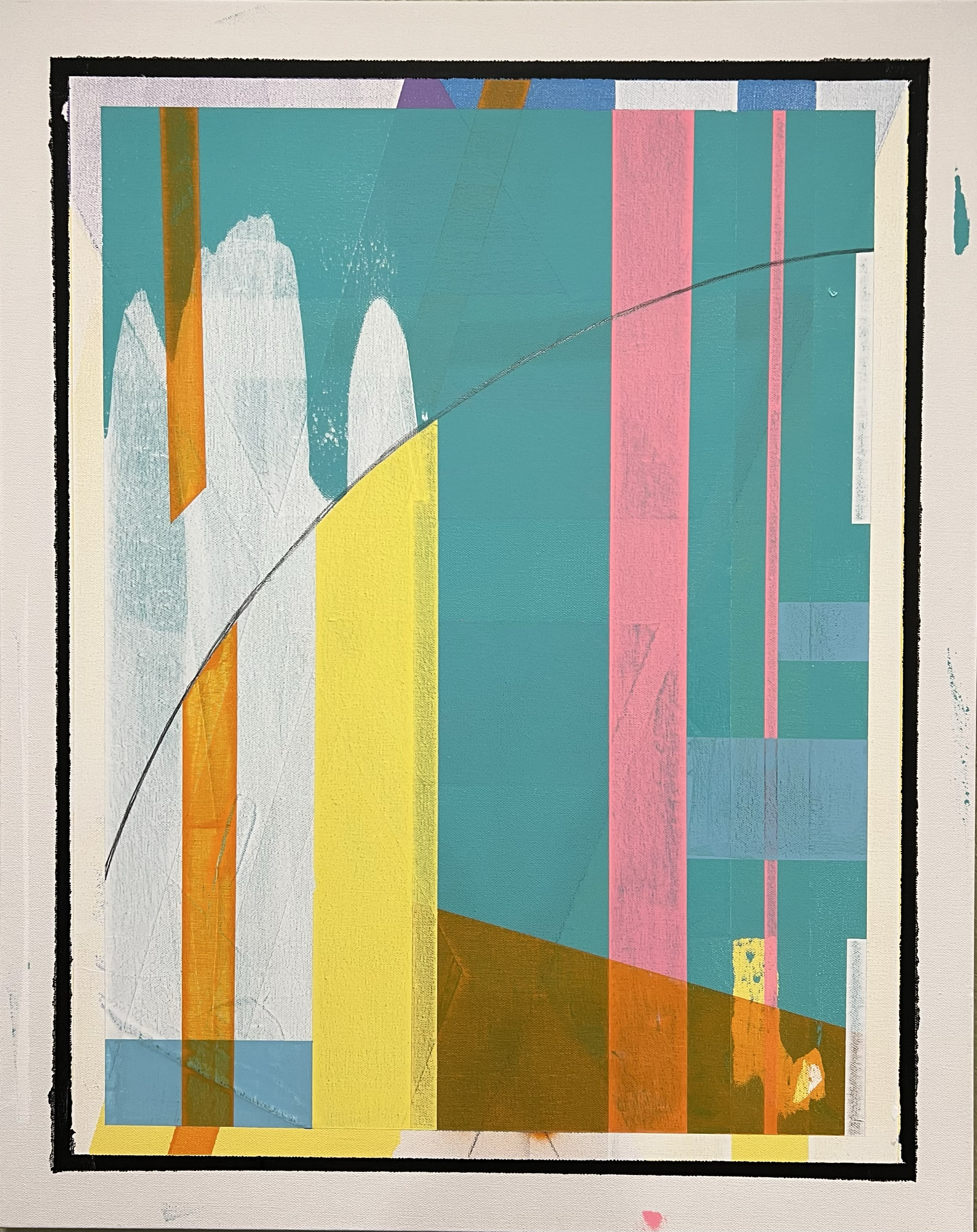 "Prism" - 24" x 30" - Acrylic and ink on canvas