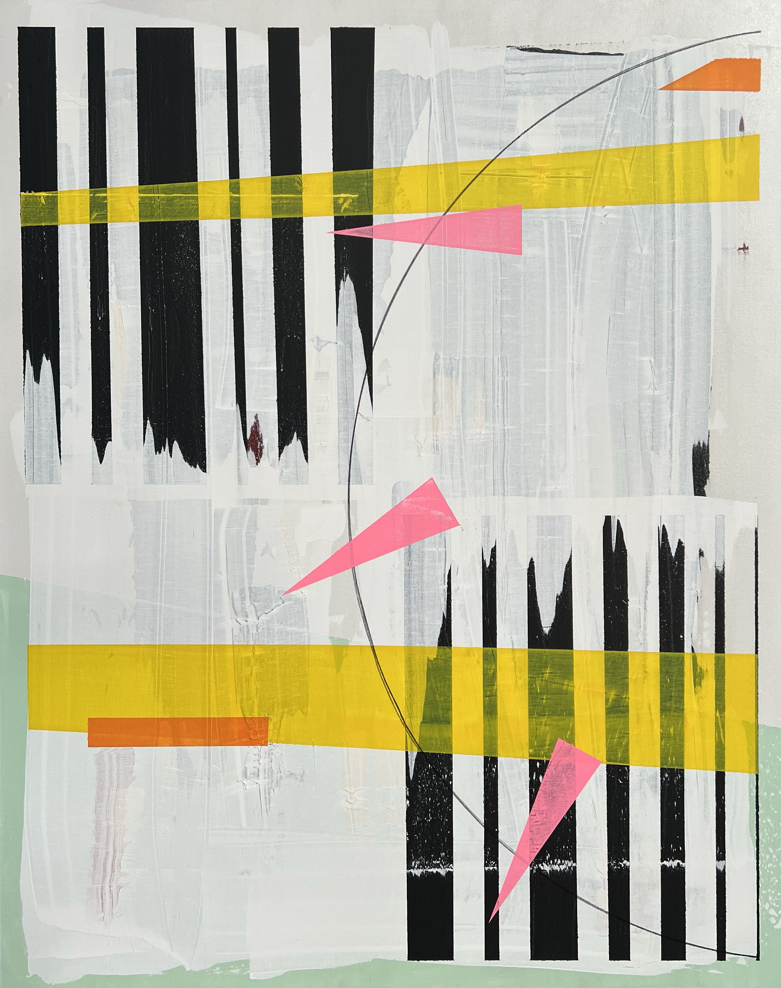 "Anthropic Coincidence" - 48" x 60" - Acrylic and ink on canvas - (NFS)