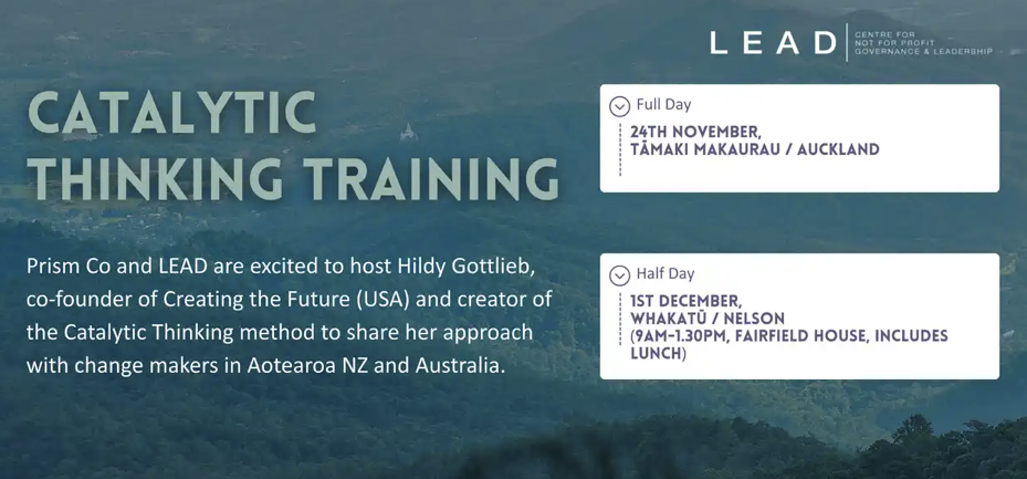 Catalytic Thinking Training With Hildy gottlieb - Auckland