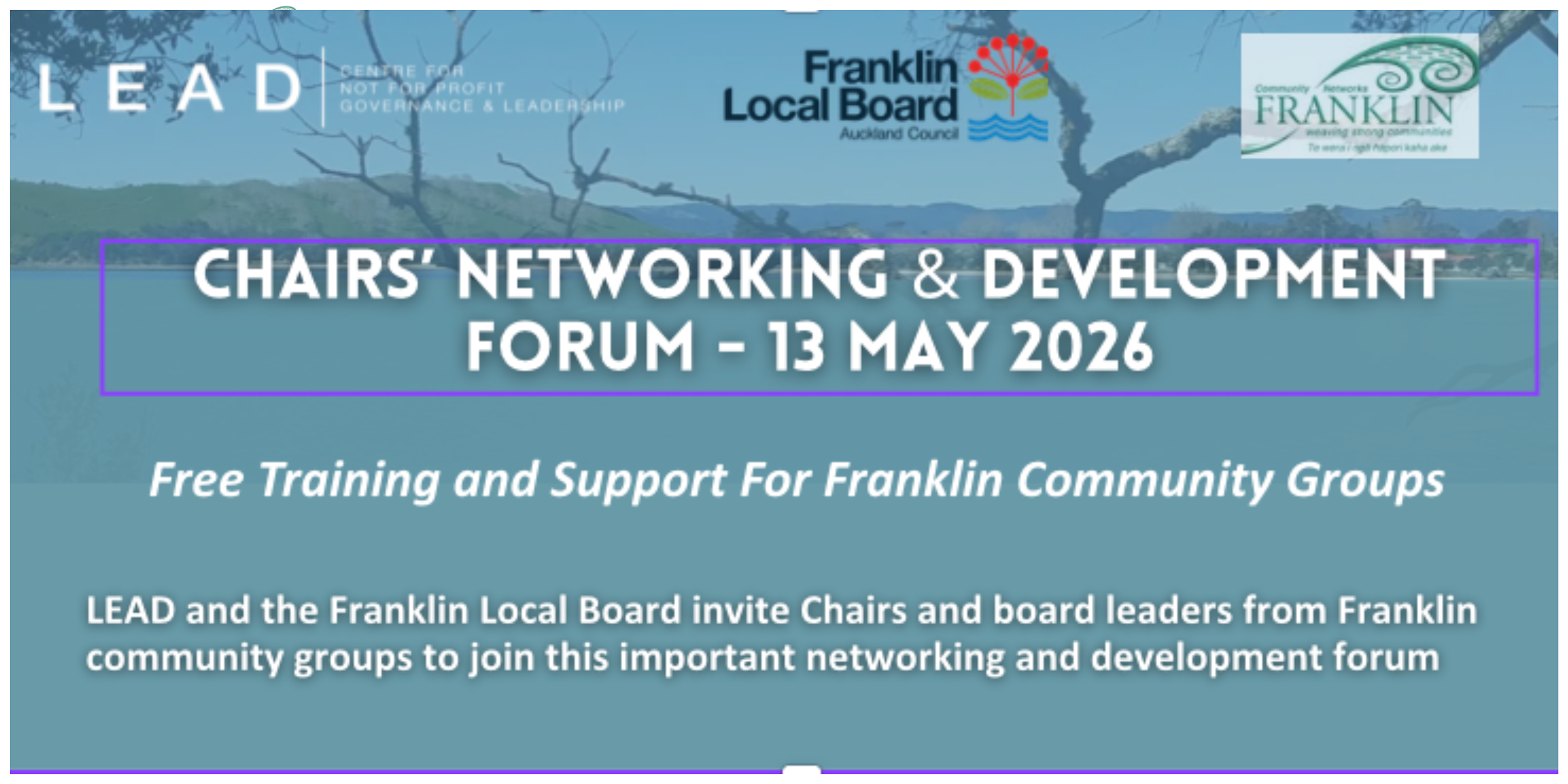 Chairs' Networking and Development Forum - Franklin