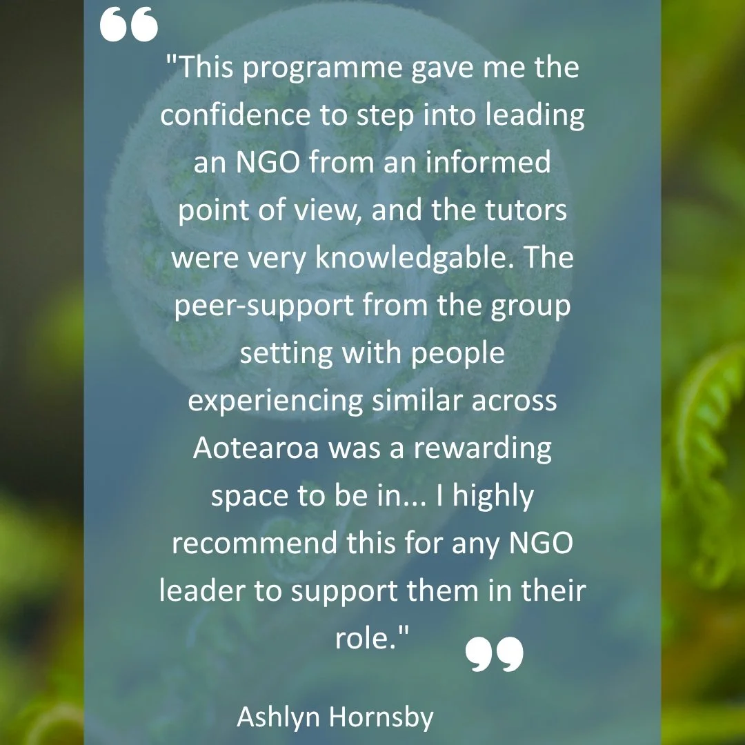 Ready to strengthen your leadership? 🌱
LEAD&rsquo;s Leading &amp; Managing Community Organisations programme is designed for leaders of small to medium-sized community and Not-for-Profit organisations.
Build confidence, explore practical leadership 