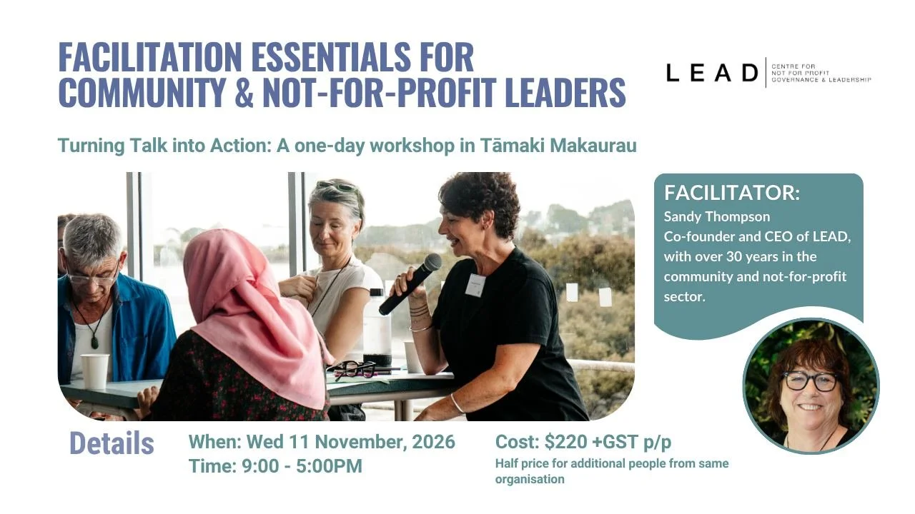 Want to feel more confident bringing people together and guiding great conversations?

Whether you're running team meetings, facilitating workshops or helping your community work through tricky conversations, good facilitation can make all the differ