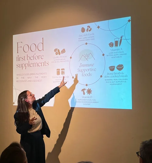 Jade presenting at a workshop