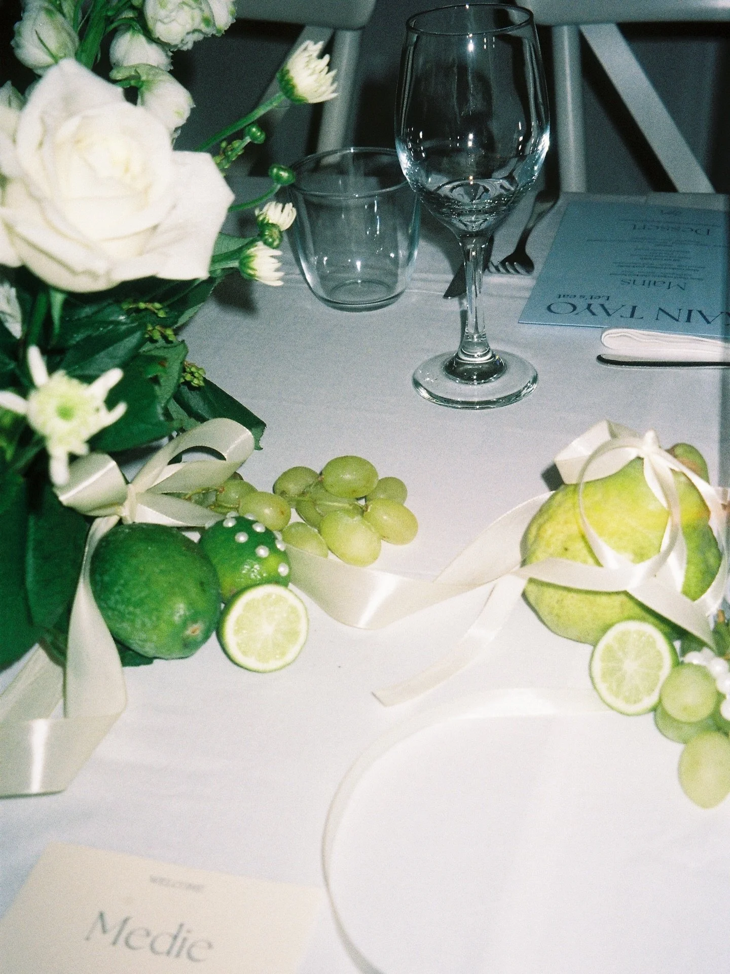 Details on film for Seth and Mel&rsquo;s gorg day, ceremony at @erskinechapel followed by reception at @ohariufarm 

This wedding was such a dream to flower, 8 months later and I&rsquo;m still obsessed 🤍