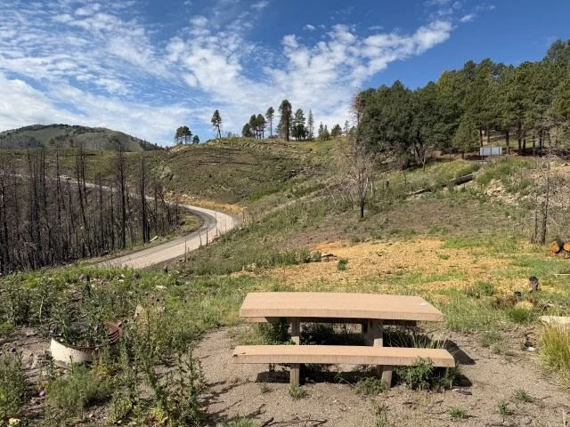 Forest Service photo showing Oak Grove Campground one week prior to reopening. 