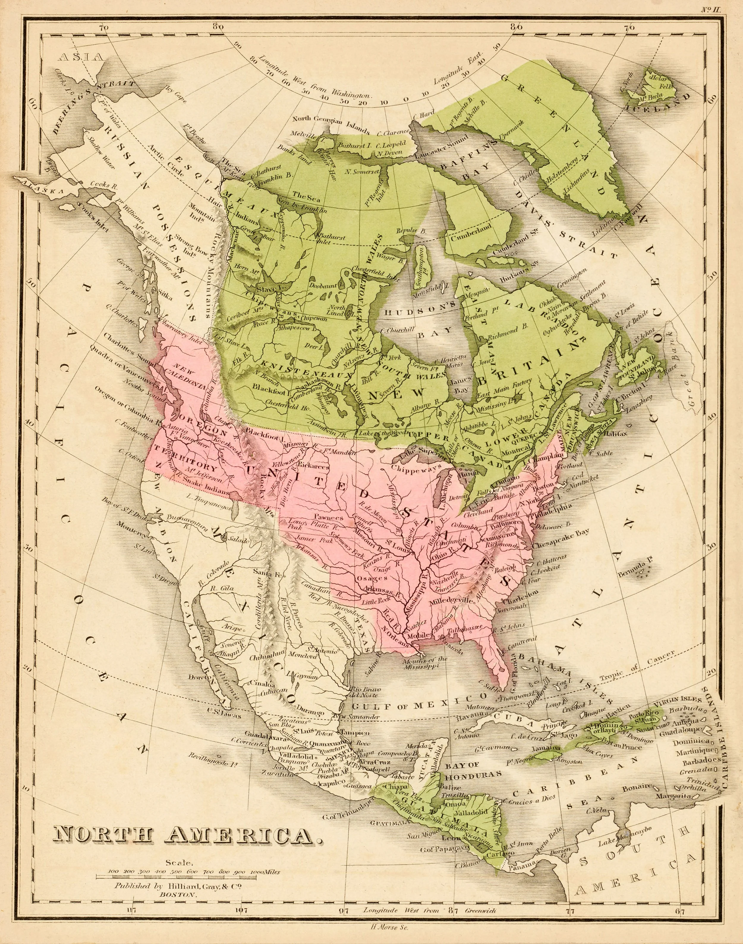North America, 1835