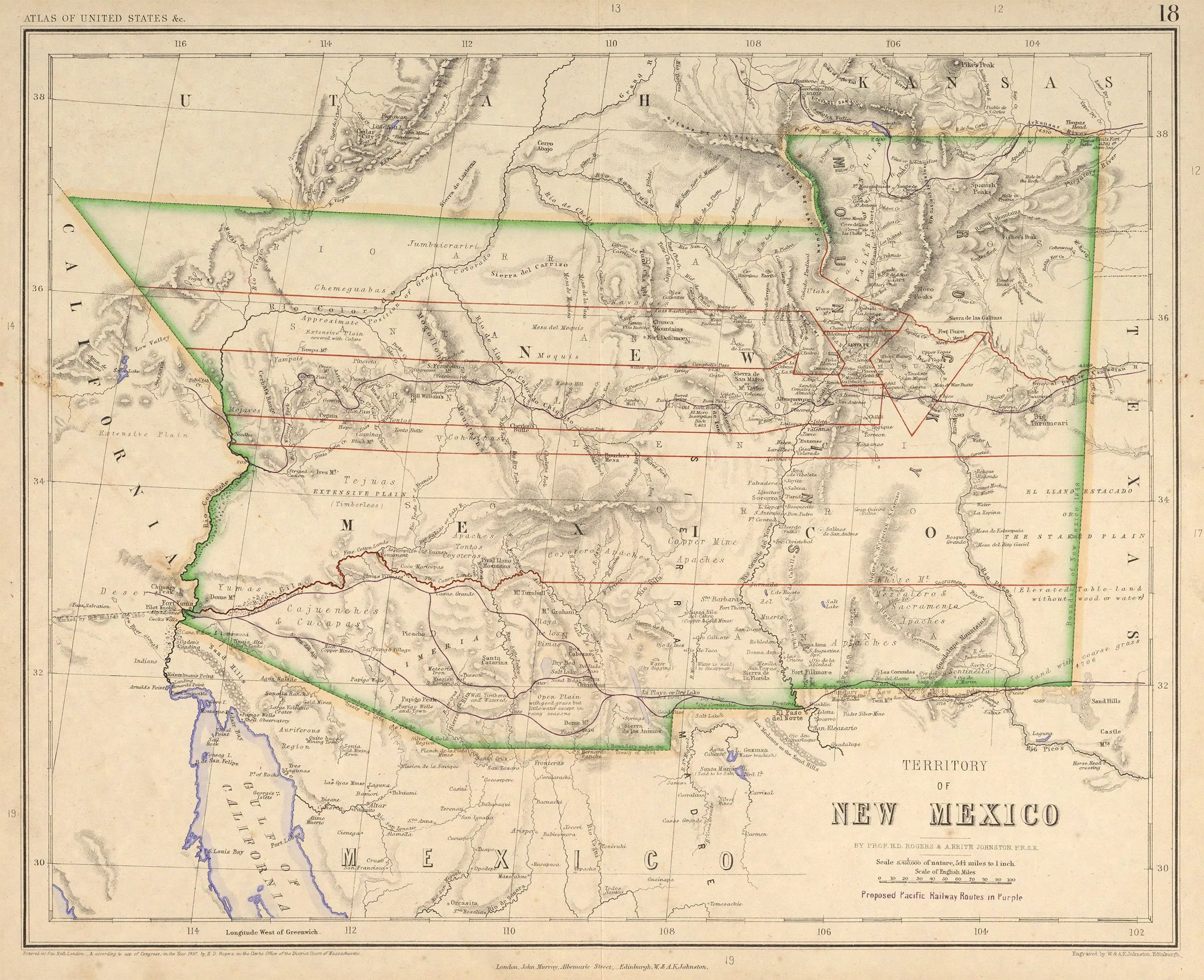 Territory of New Mexico, 1857