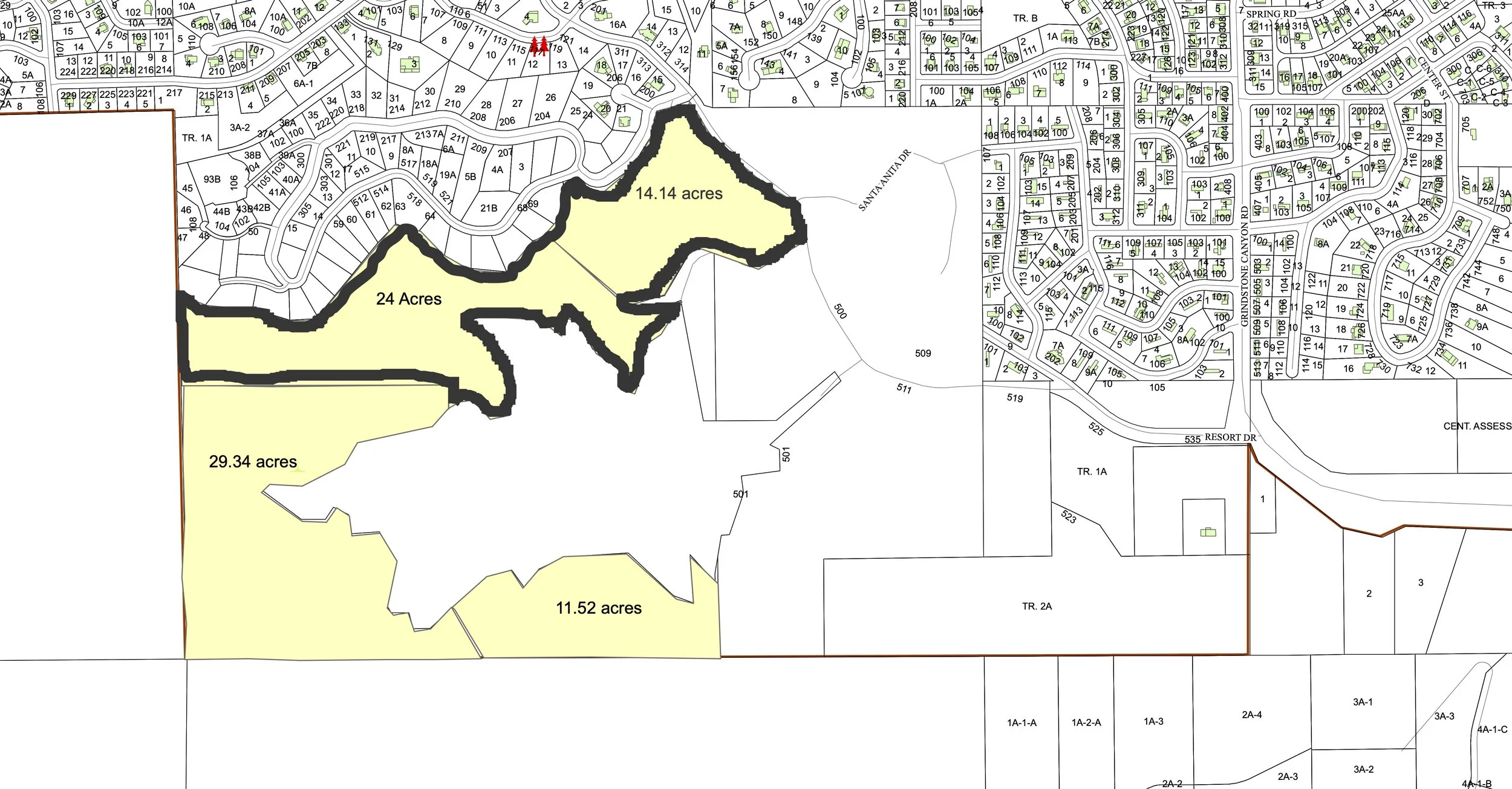 Grindstone Lake Tree Thinning Project Map