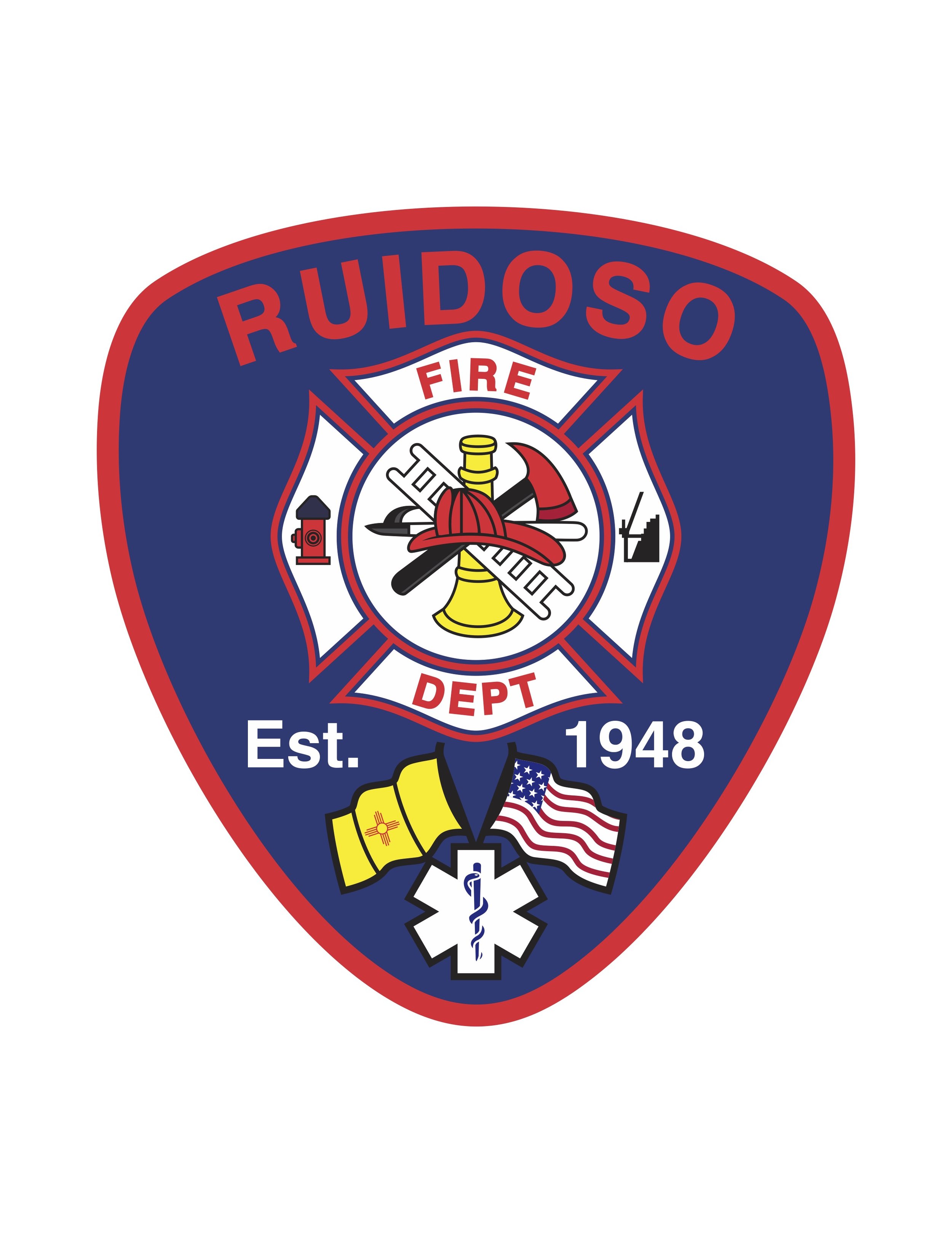 Ruidoso Fire Department official badge.