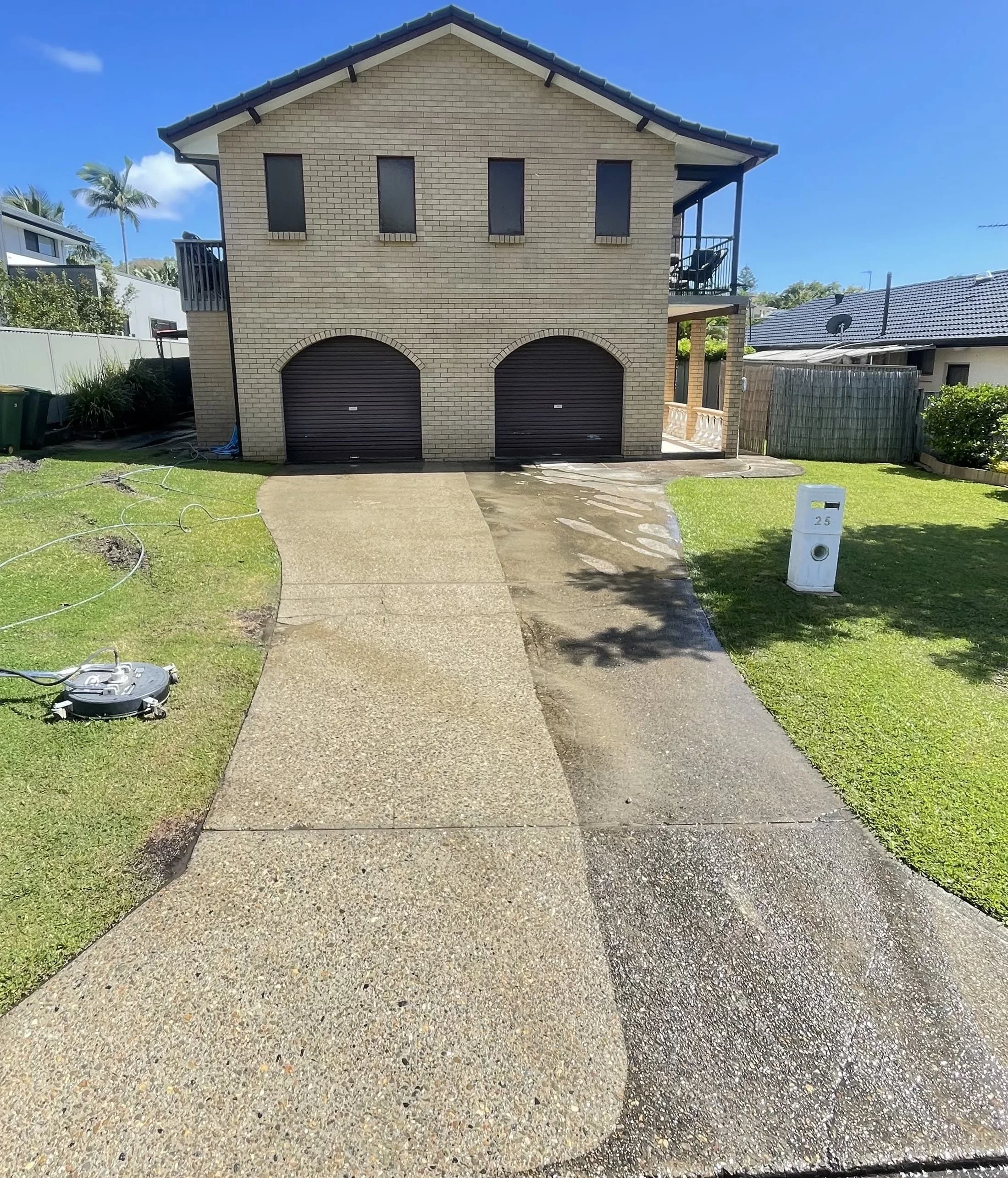 Gold Coast's driveways cop it hard — sun, rain, oil, mould, and years of traffic leave their mark. At Gold Coast Pressure & Exterior Cleaning, we restore driveways across the Gold Coast using the correct pressure and cleaning method for every surface