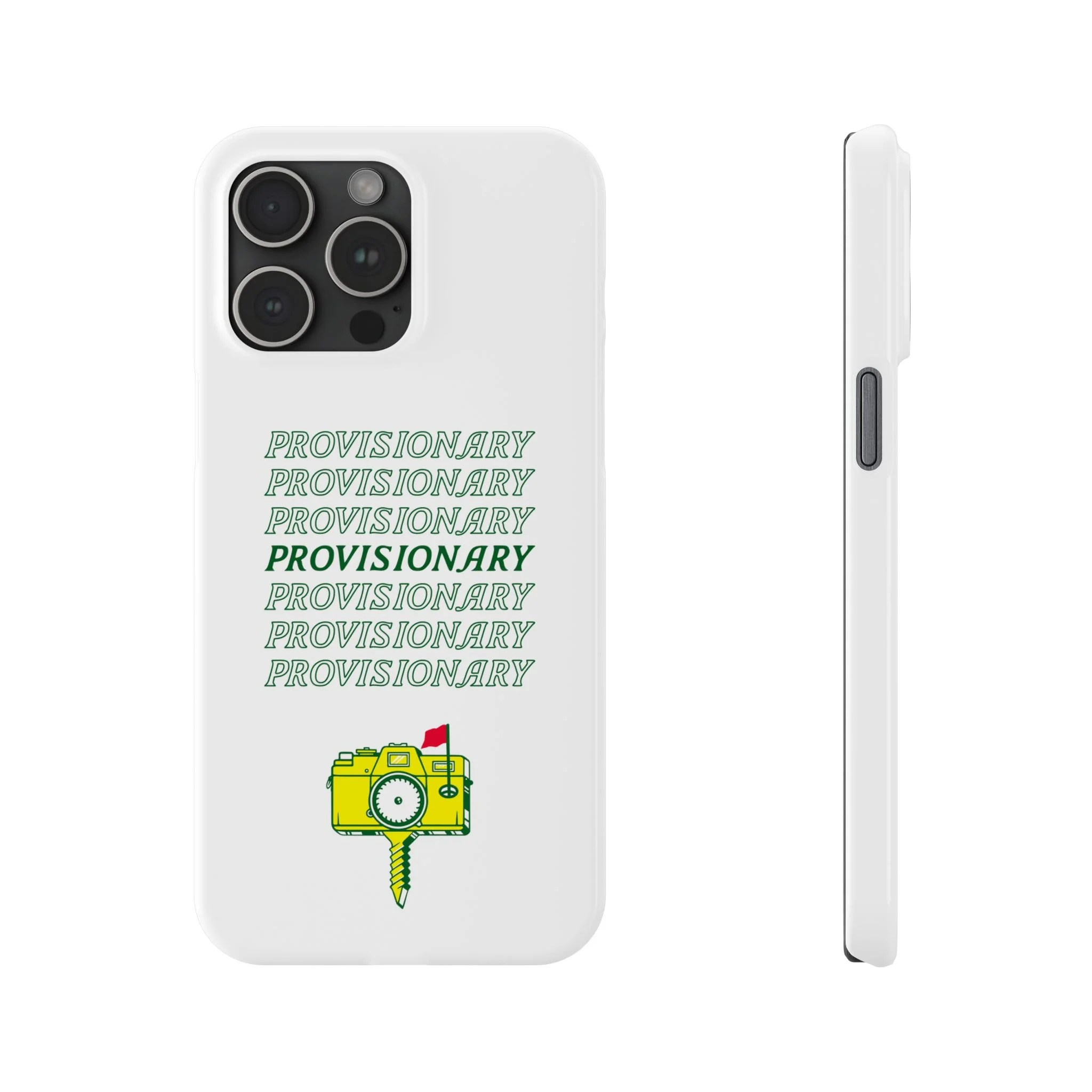 PROVISIONARY iPhone Case (White)