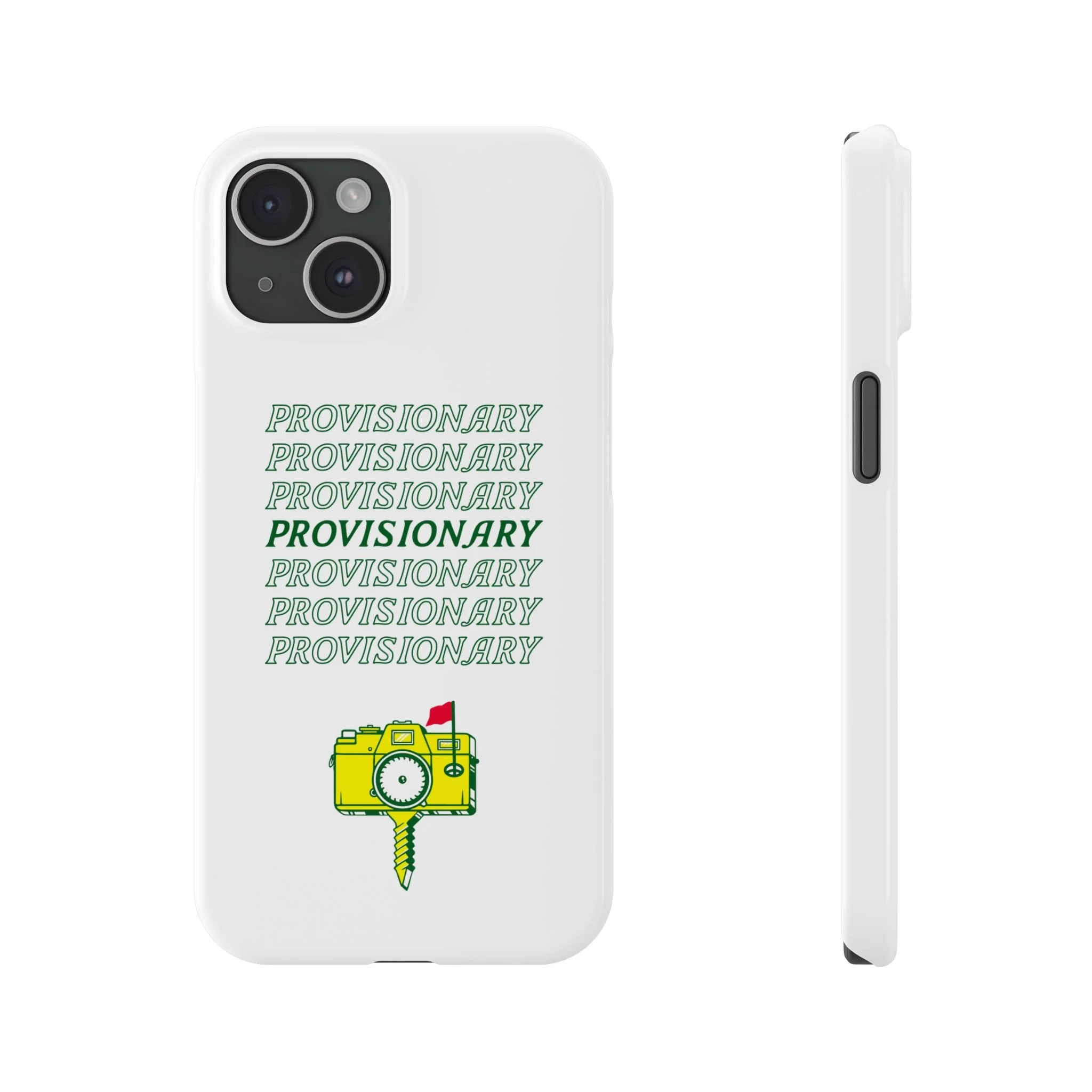PROVISIONARY iPhone Case (White)