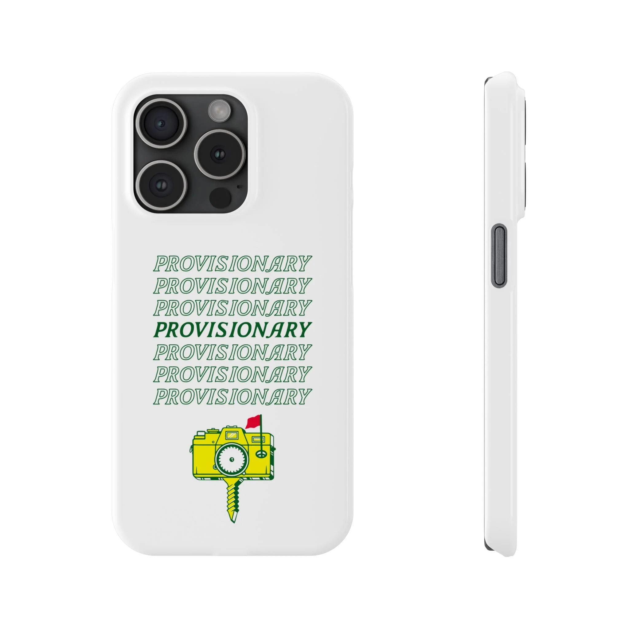 PROVISIONARY iPhone Case (White)