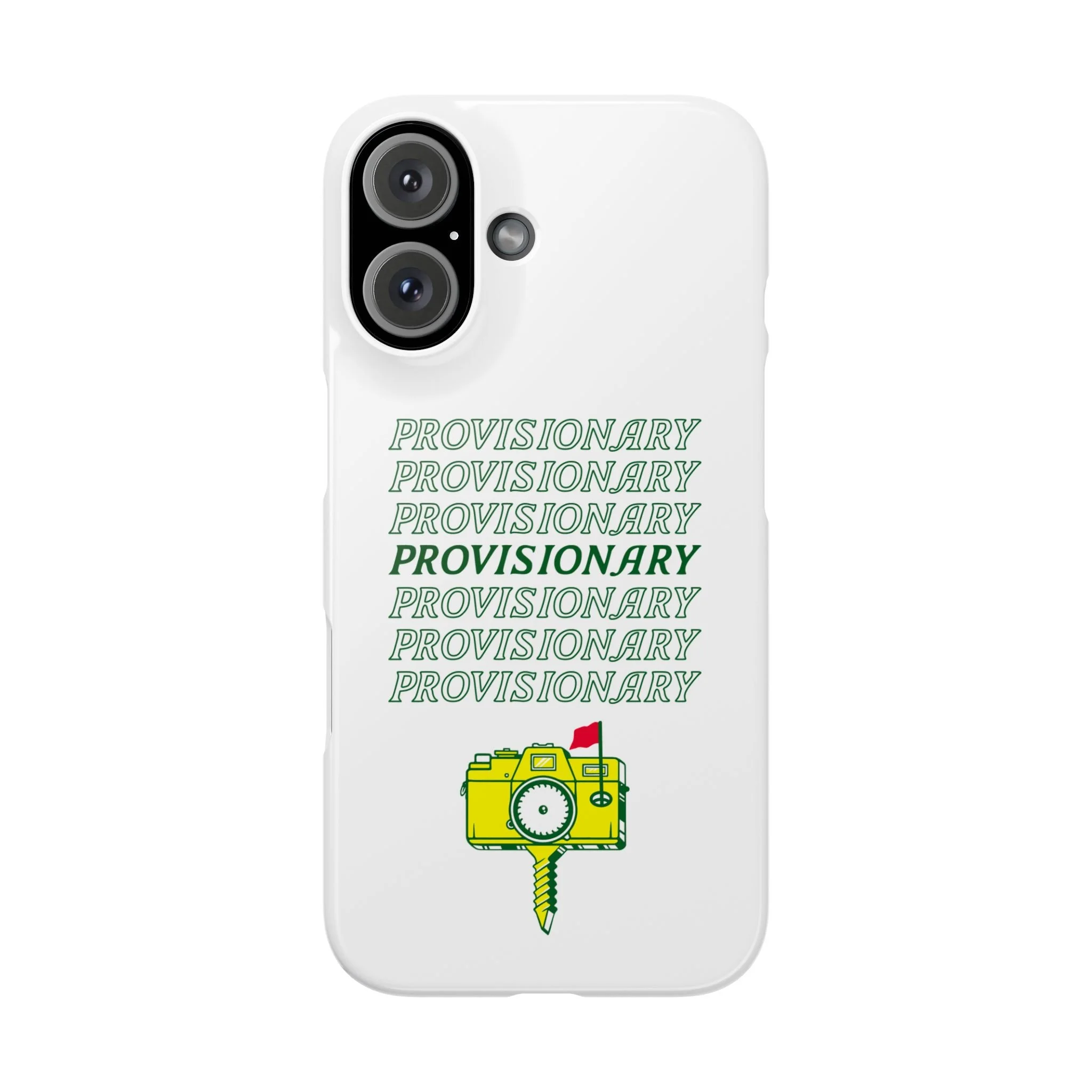 PROVISIONARY iPhone Case (White)