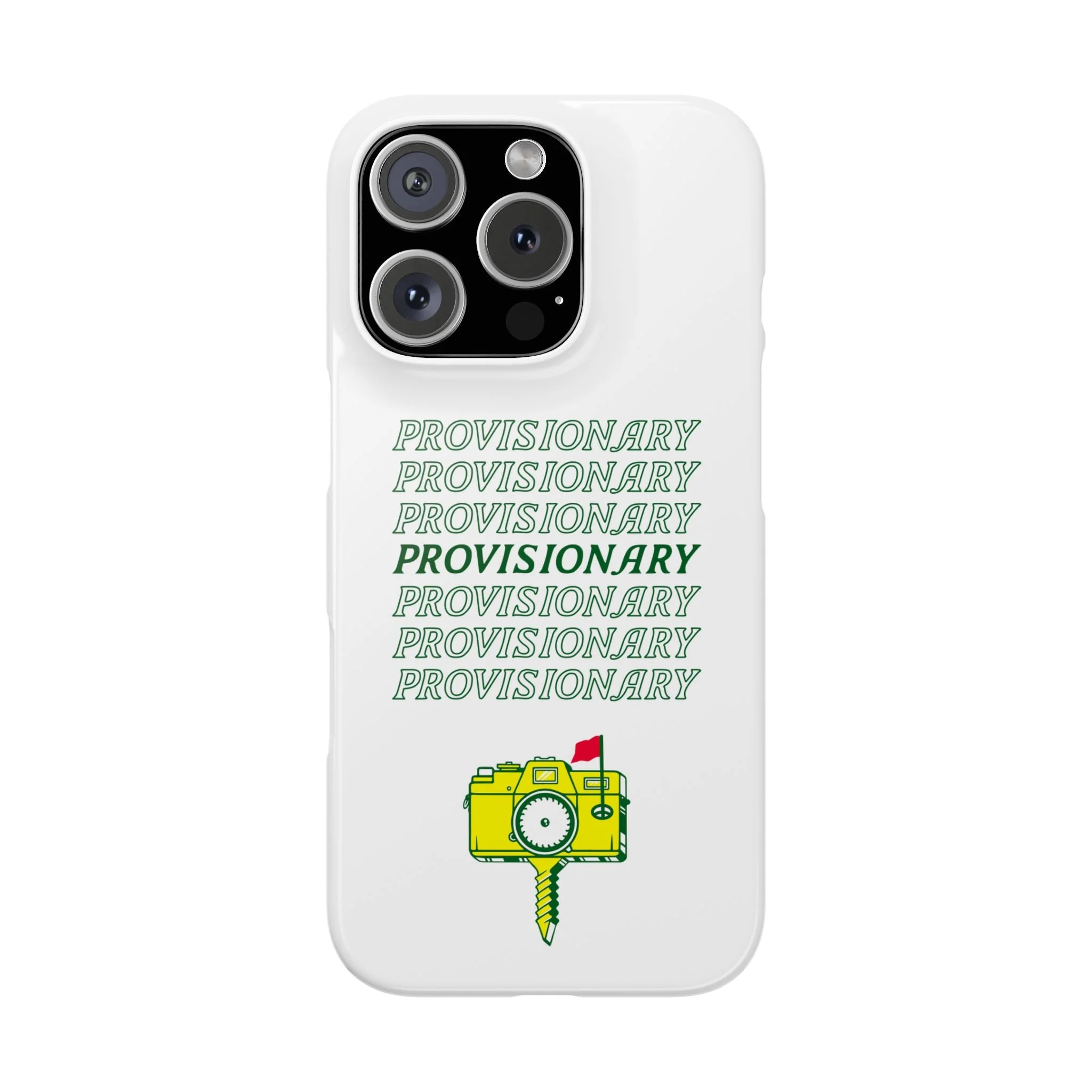 PROVISIONARY iPhone Case (White)