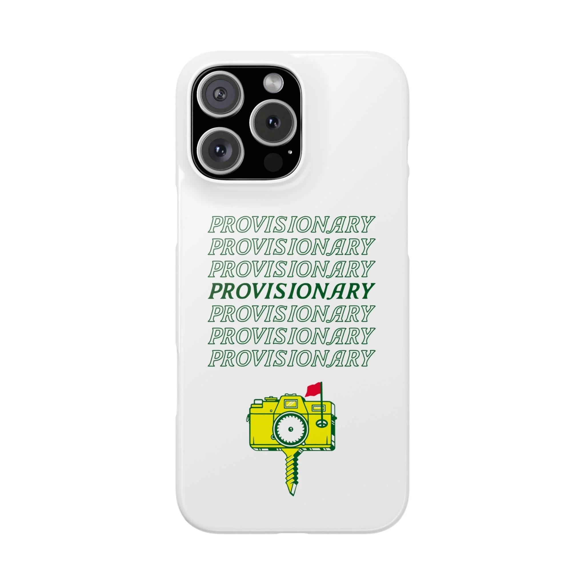 PROVISIONARY iPhone Case (White)